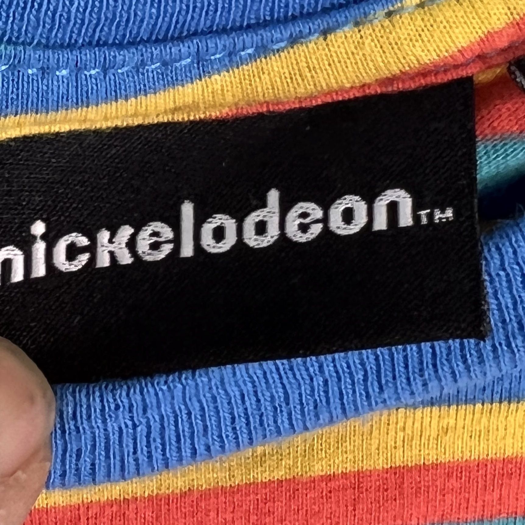 Nickelodeon Nickelodeon Mens Sponge Bob Striped Short Sleeves Crew Neck Blue T Shirt Size L Size US L / EU 52-54 / 3 - 5 Thumbnail