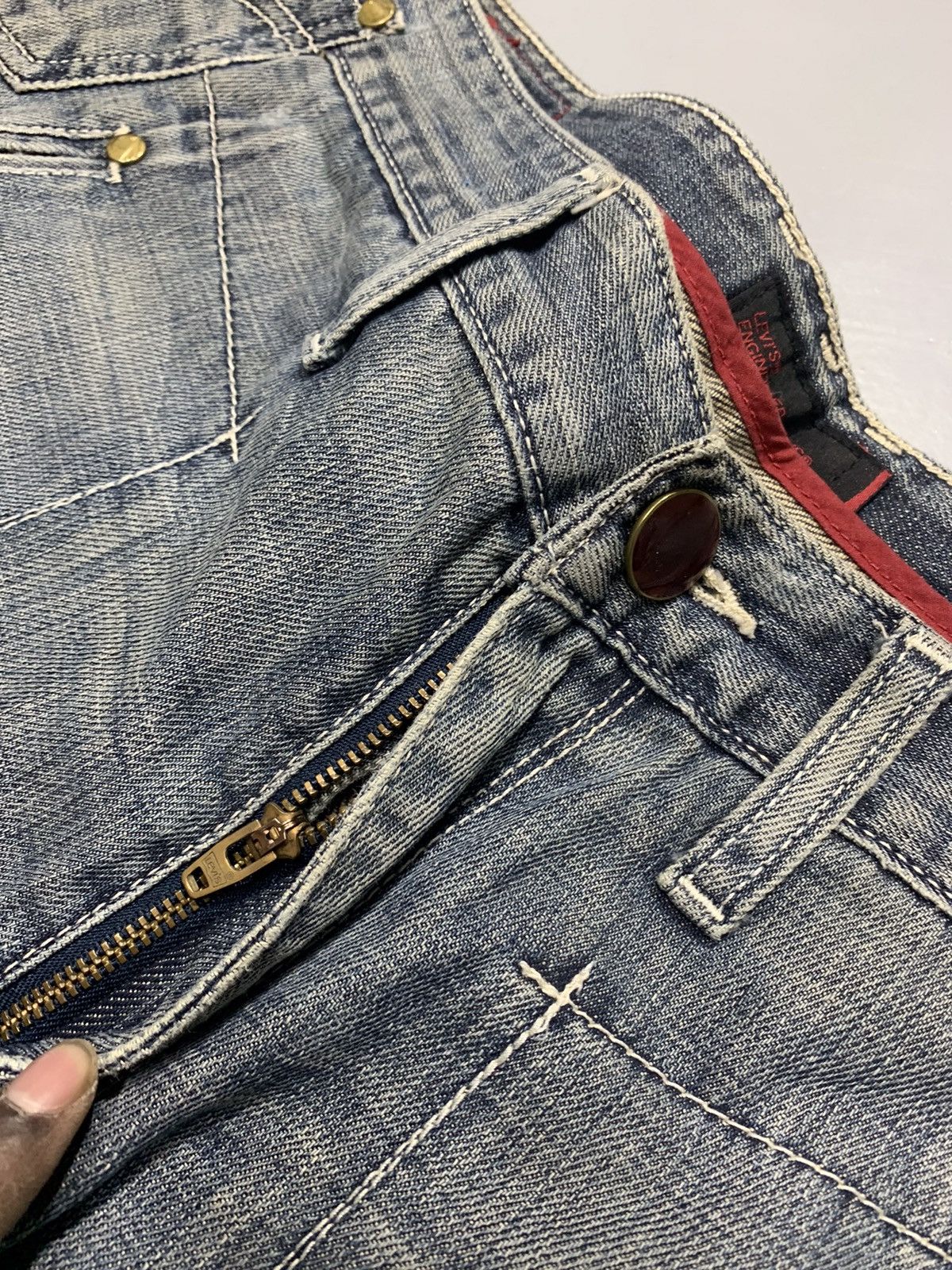 Levi's Vintage Levi’s engineer jeans denim Size US 32 / EU 48 - 6 Thumbnail