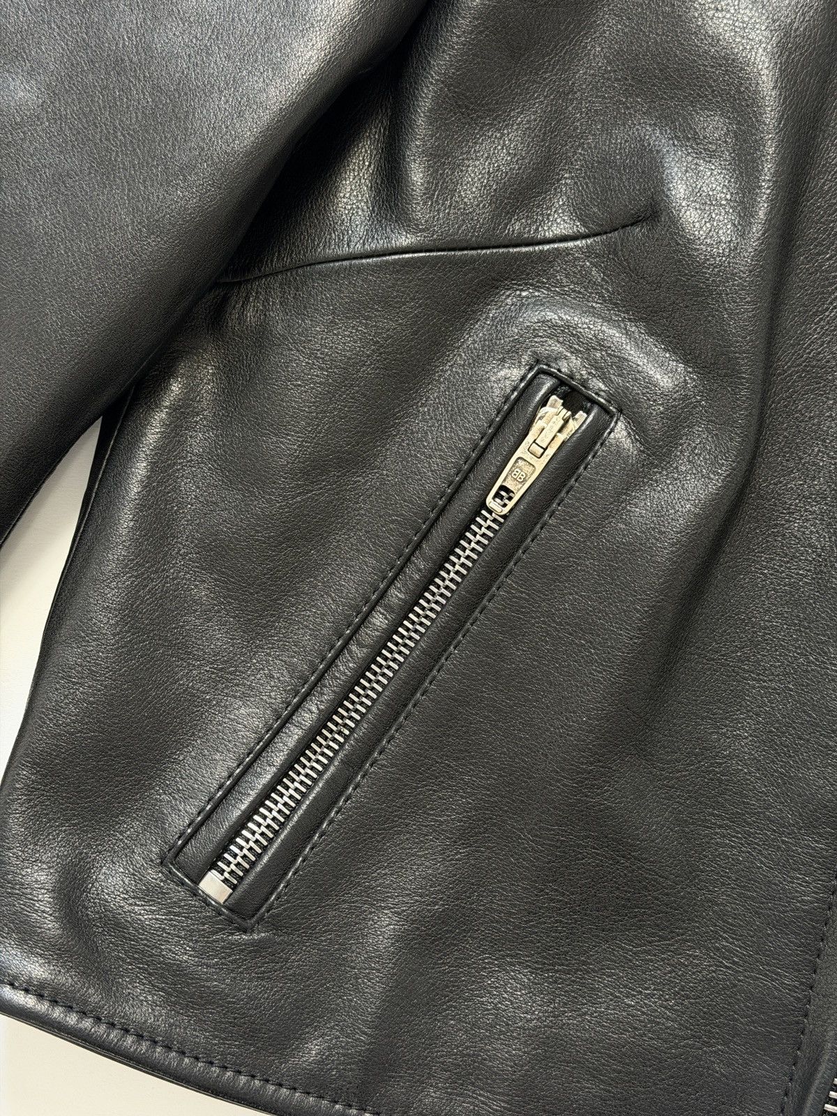Balenciaga Balenciaga Racer Jacket Black Leather Size M / US 6-8 / IT 42-44 - 7 Thumbnail