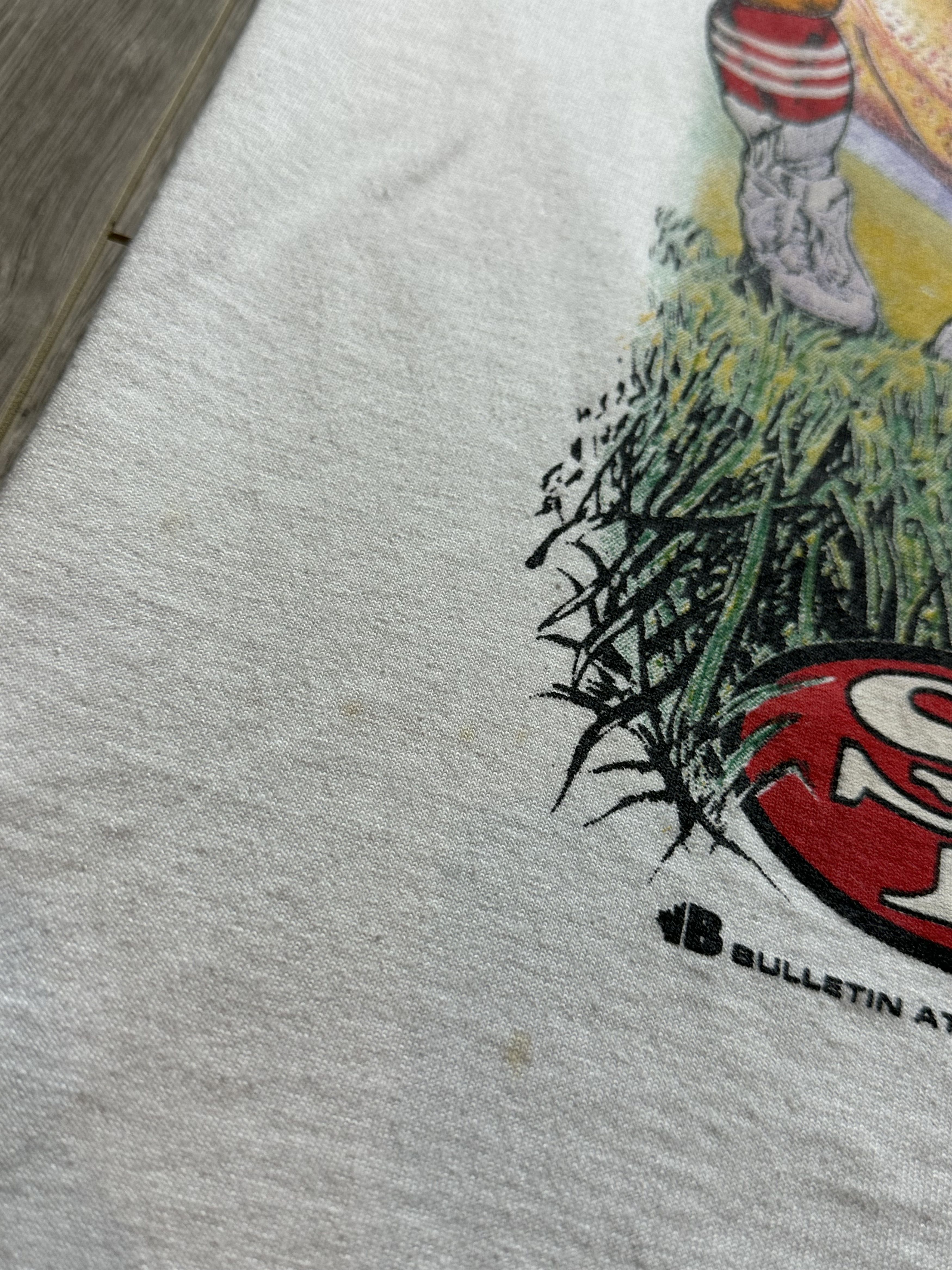 NFL × Vintage Vintage 1994 San Fransisco 49ers Bulletin Athletic AOP tee Size US XL / EU 56 / 4 - 6 Thumbnail