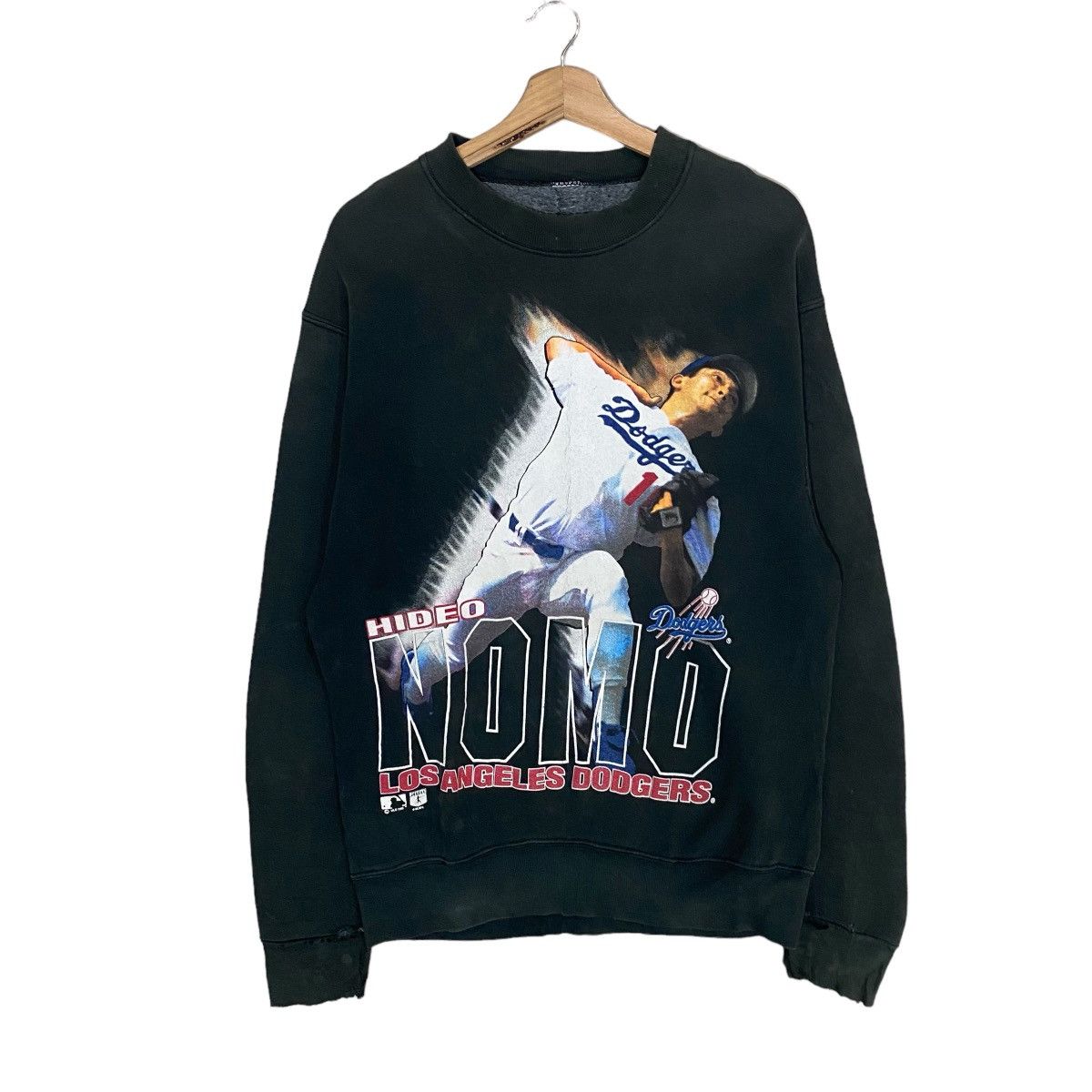 MLB × Vintage 🔥VINTAGES LA DODGERS MLB HIDEO NOMO BIG LOGO SWEATSHIRT Size US S / EU 44-46 / 1 - 1 Thumbnail