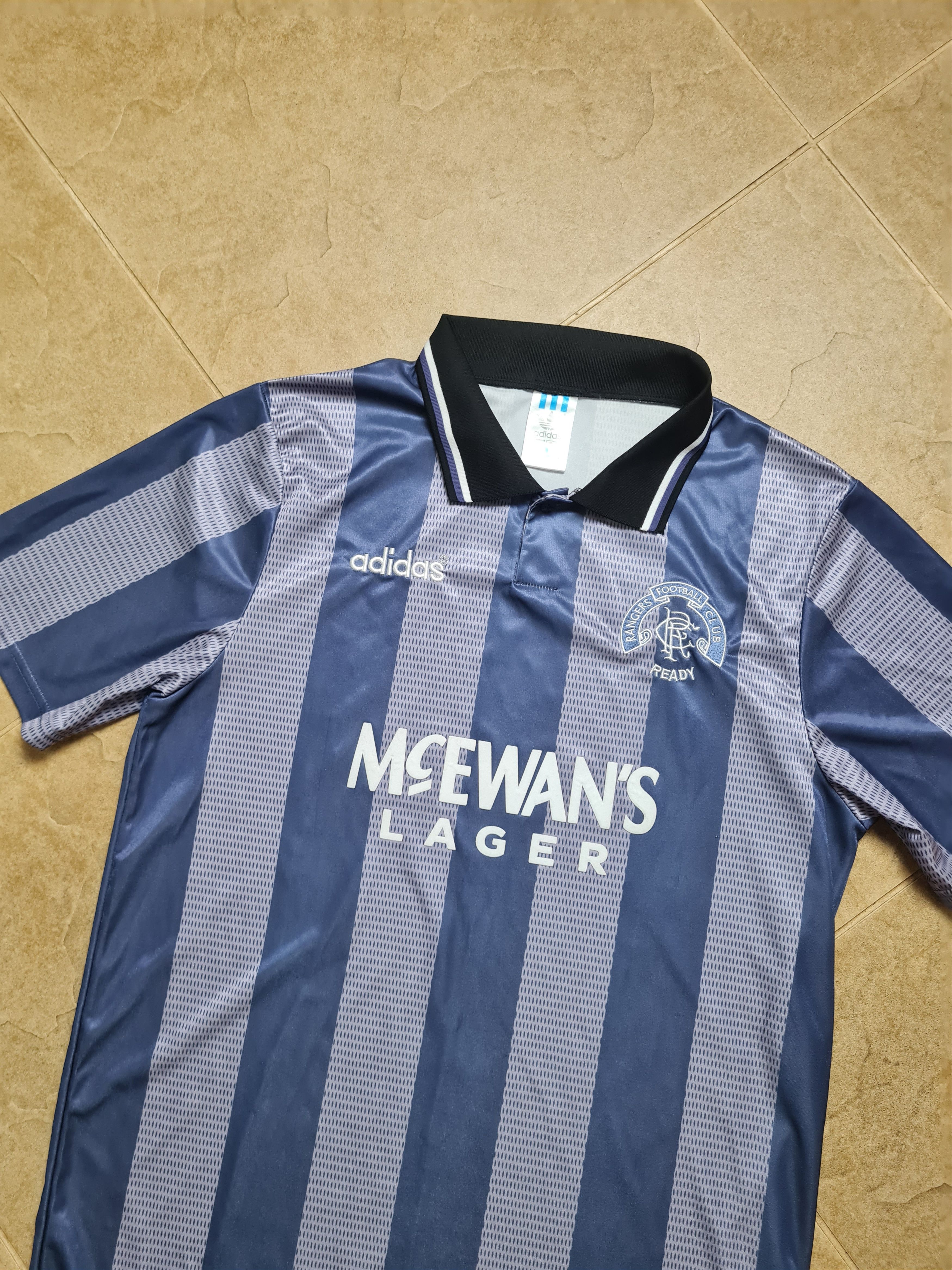 Adidas GLASGOW RANGERS 1994/1995 THIRD SHIRT SOCCER JERSEY ADIDAS L Size US L / EU 52-54 / 3 - 13 Thumbnail