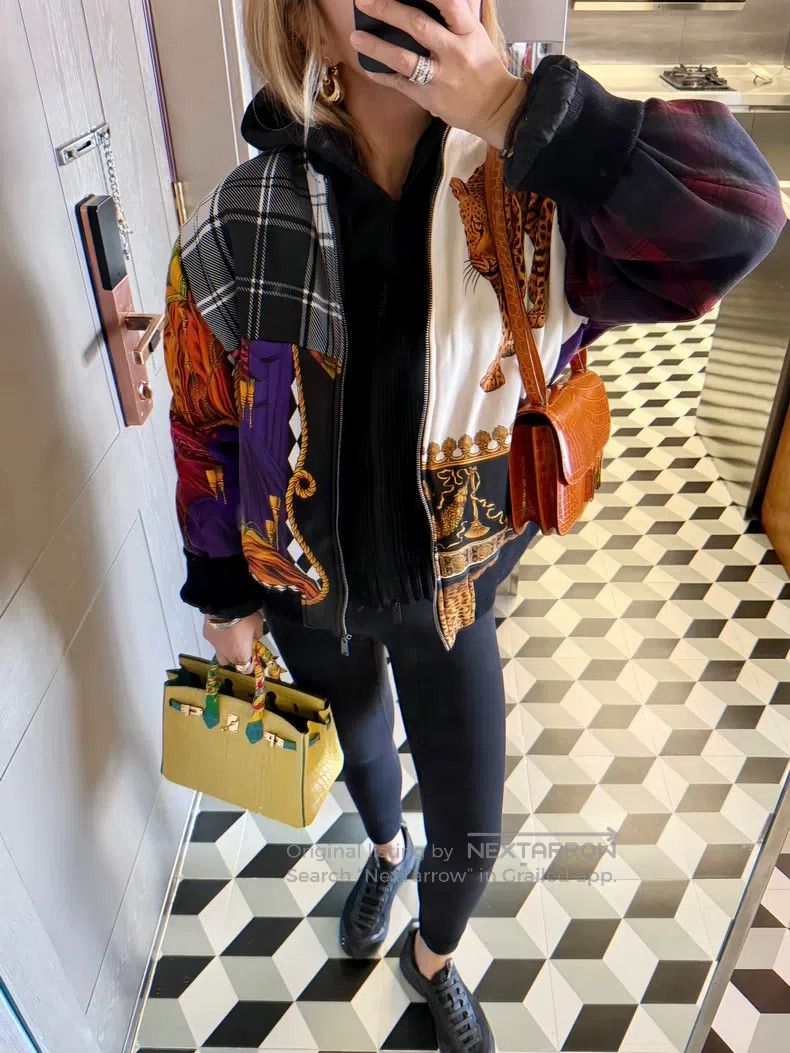 Versace Versace Printed cotton sweatshirt leopard jacket Size US XL / EU 56 / 4 - 2 Thumbnail