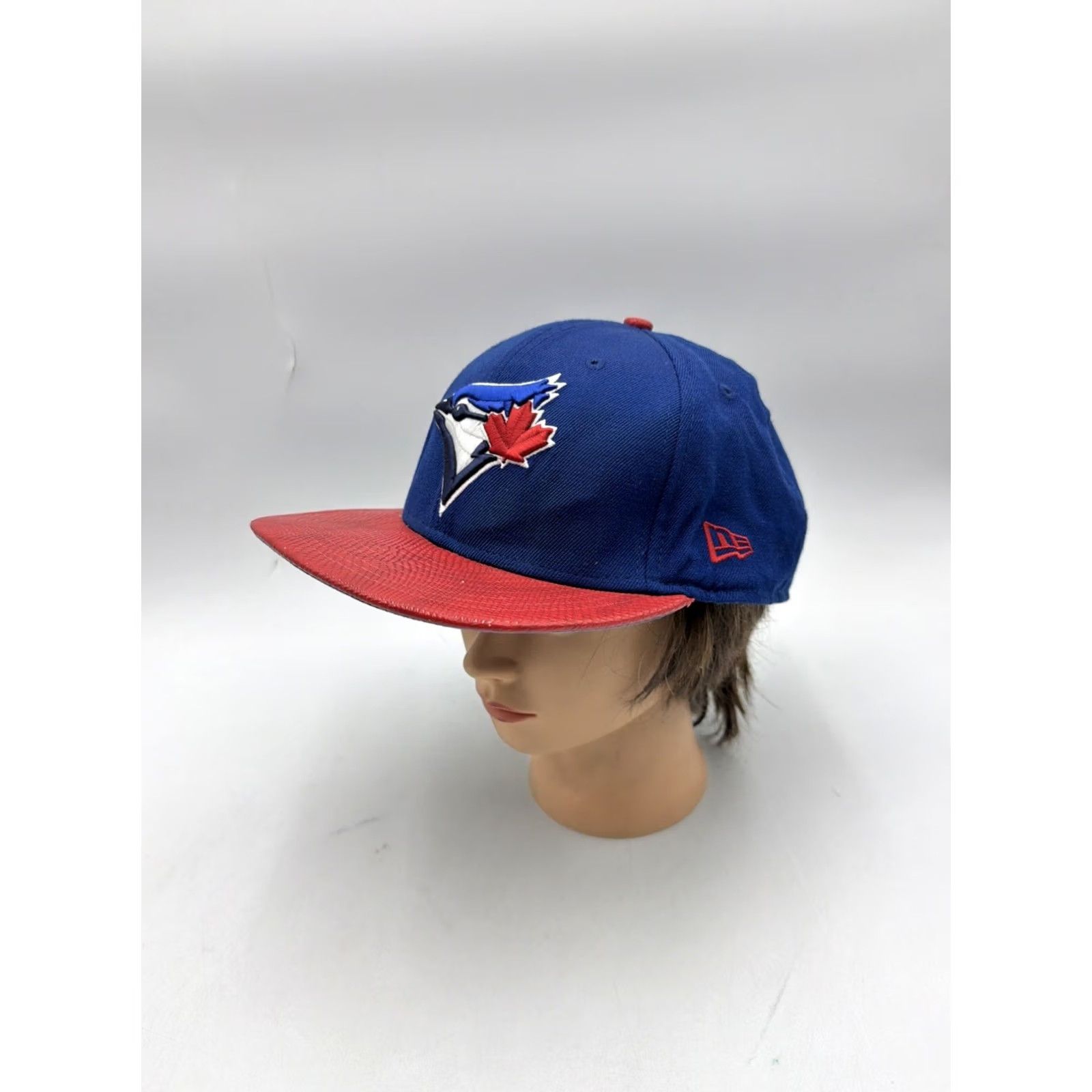 New Era VINTAGE New Era Toronto 9Fifty Strap Back Hat Blue Red Brim Mens One Size Rare Logo Size ONE SIZE - 2 Thumbnail