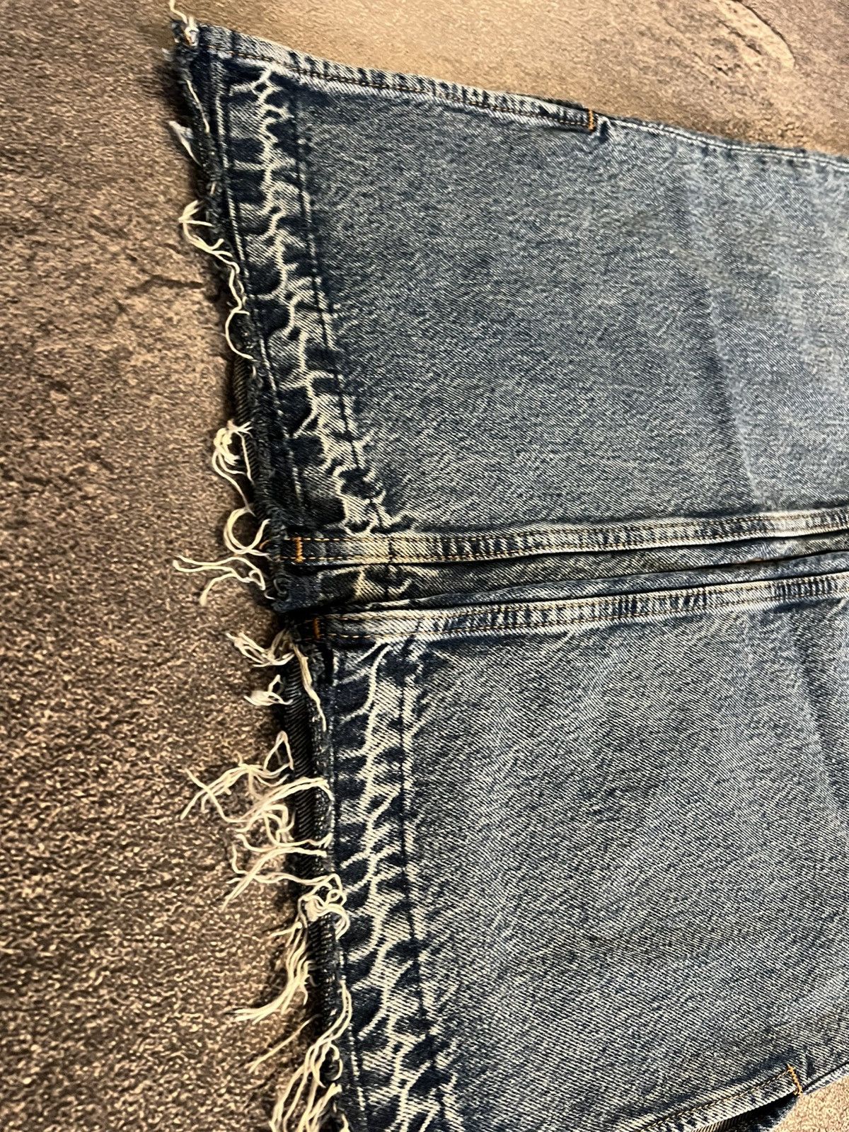 Japanese Brand Japanese Streetwear Faded Leg / Balenciaga Style Swag Denim Size US 34 / EU 50 - 3 Thumbnail