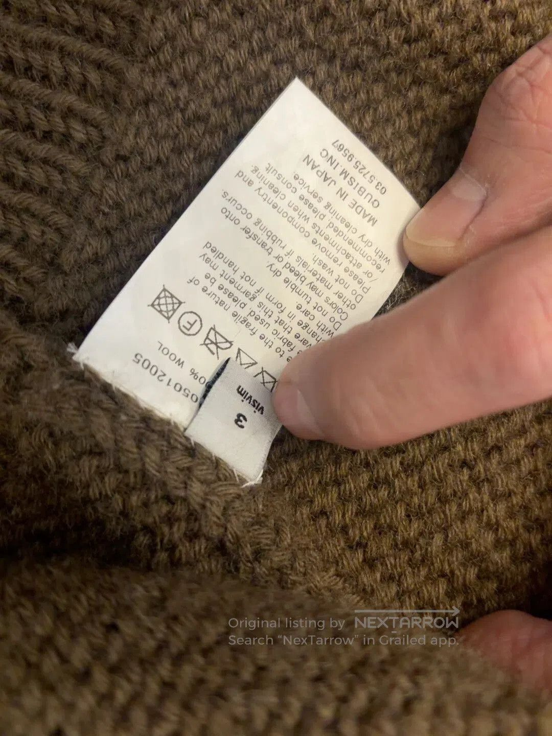 Visvim visvim Sturgis Zip Sweater in Brown. Size US L / EU 52-54 / 3 - 6 Thumbnail