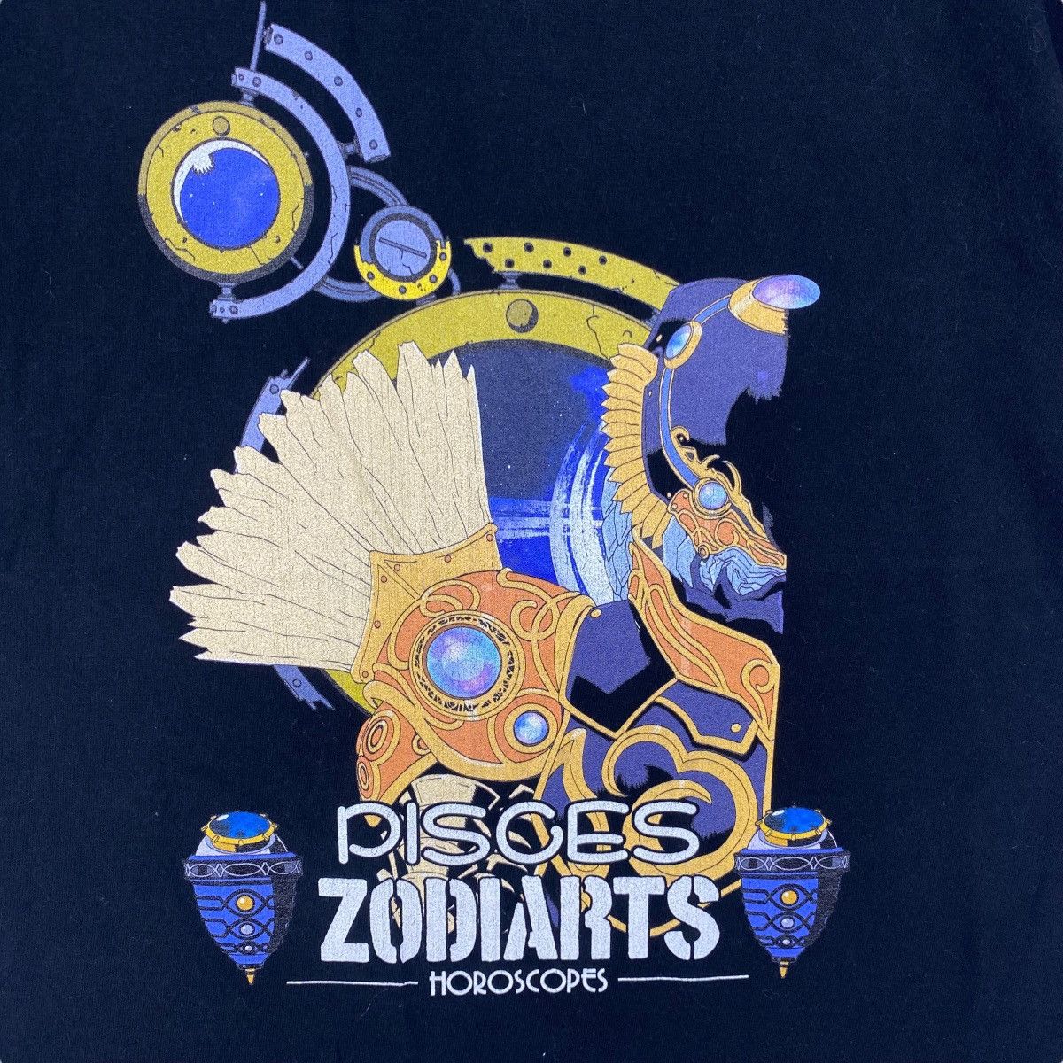 Japanese Brand KAMEN RIDER FOURZE Pisces Zodiarts Horoscopes Graphic Size US M / EU 48-50 / 2 - 2 Thumbnail