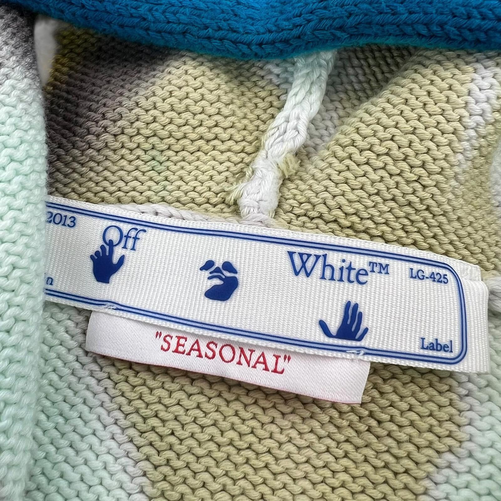 Off-White Off-White Arrows Tie Dye Knitted Hoodie Size US L / EU 52-54 / 3 - 5 Thumbnail