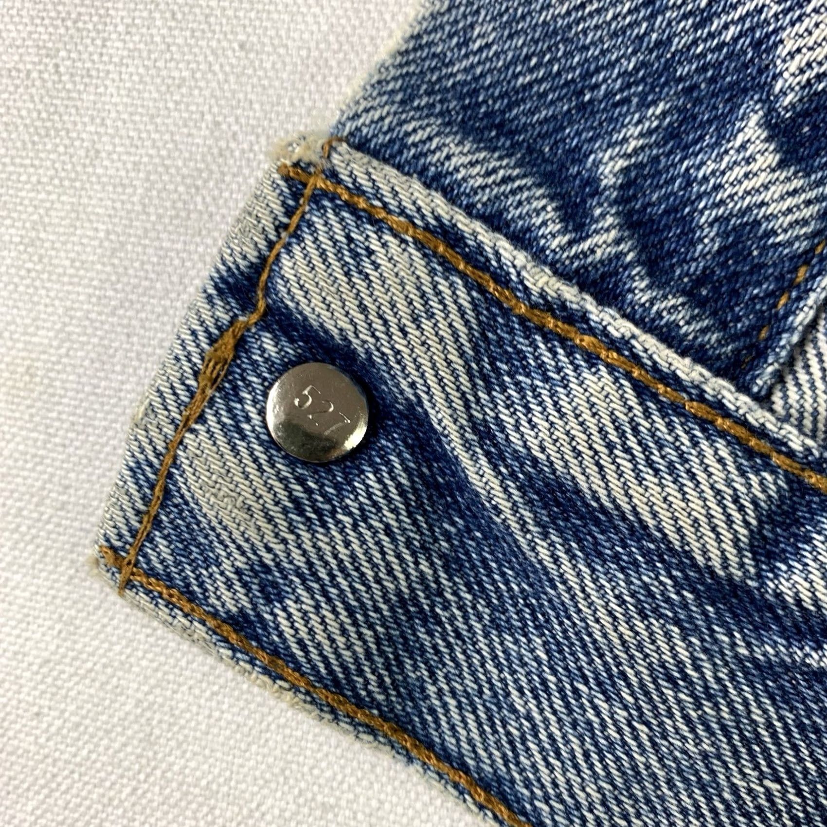 Levi's VINTAGE Levi’s Jacket Mens M Blue Button Up 80s Made in USA Jacket Biker Mens 80s Blue Size US M / EU 48-50 / 2 - 5 Thumbnail
