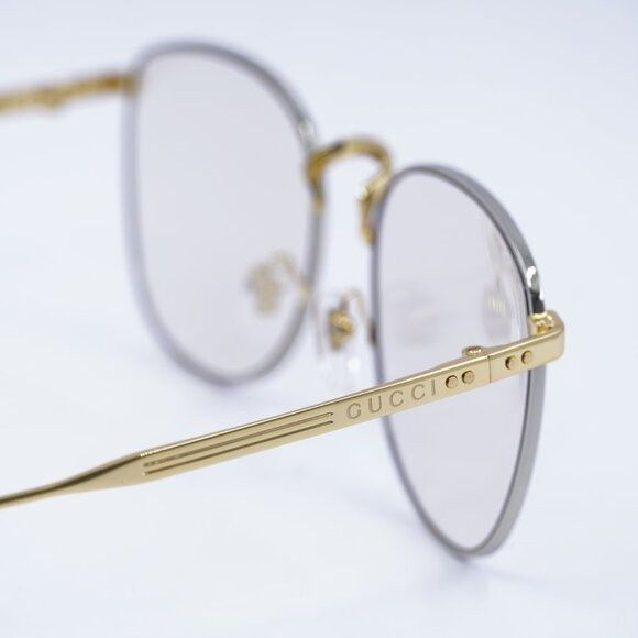 Gucci Gucci GG1367S 001 Sunglasses Gold Square Frame, Yellow Size ONE SIZE - 4 Thumbnail