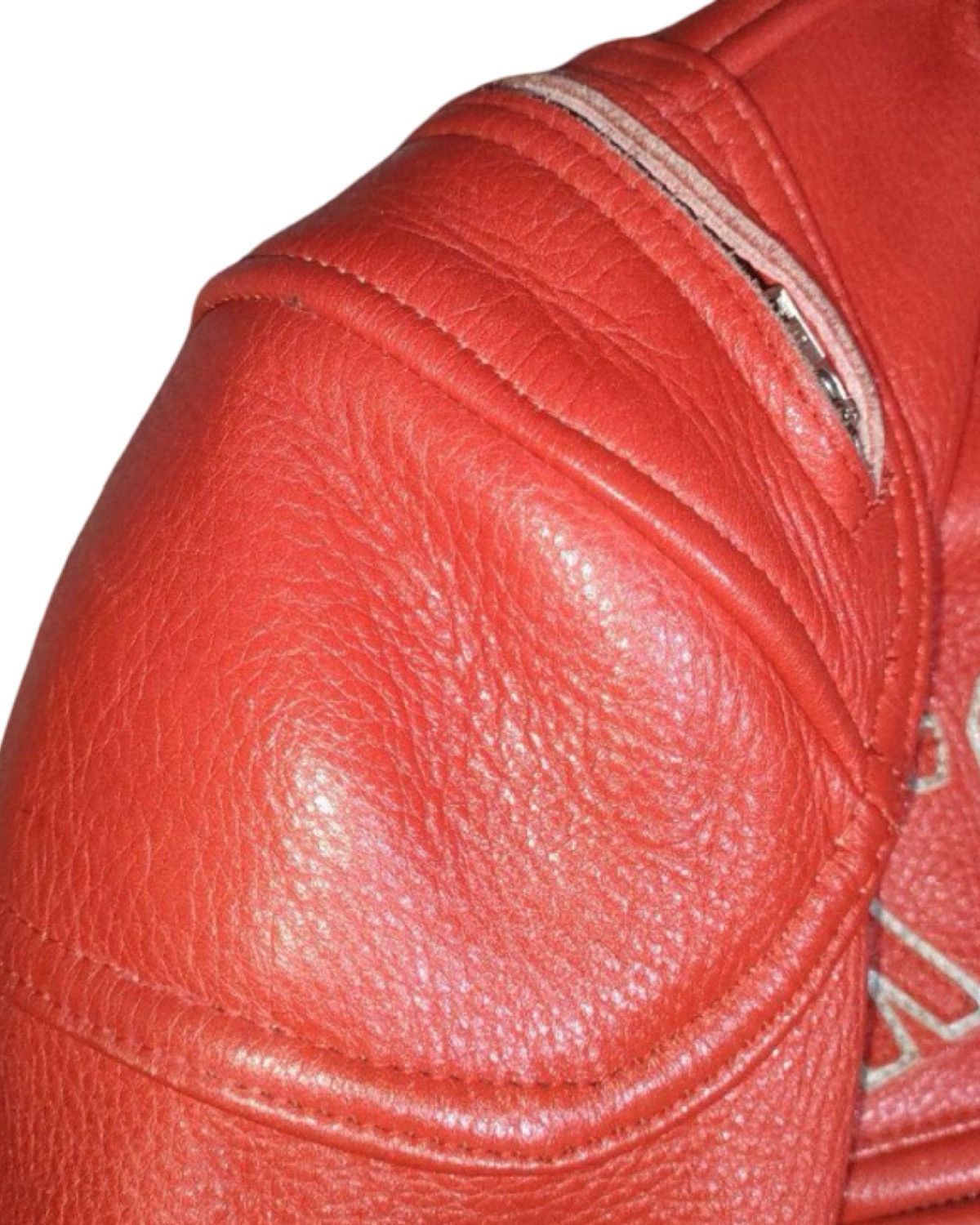 Kadoya Black Star God Speed Genuine Red Leather Crop Biker Jacket Size US M / EU 48-50 / 2 - 9 Thumbnail