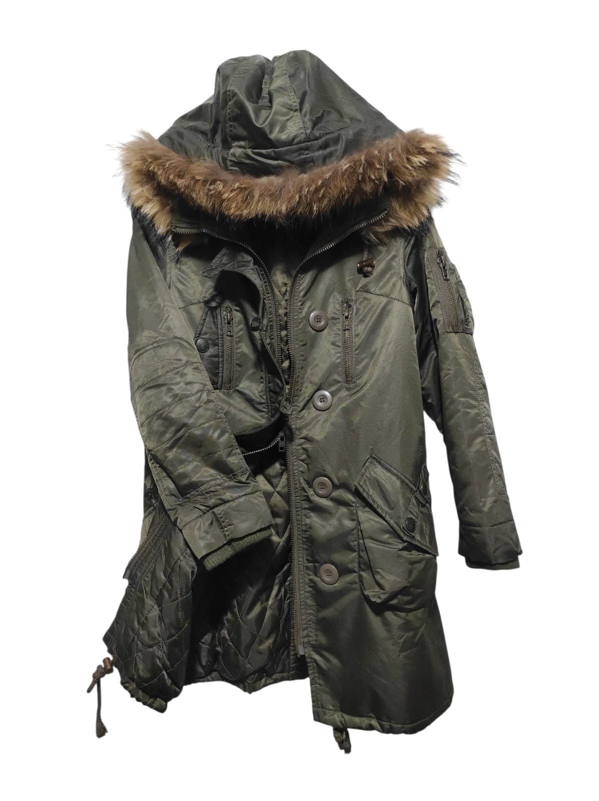 Le Grande Bleu (L.G.B.) INGNI Double Zip fur hoodie parka jacket LGB style Size US S / EU 44-46 / 1 - 1 Thumbnail