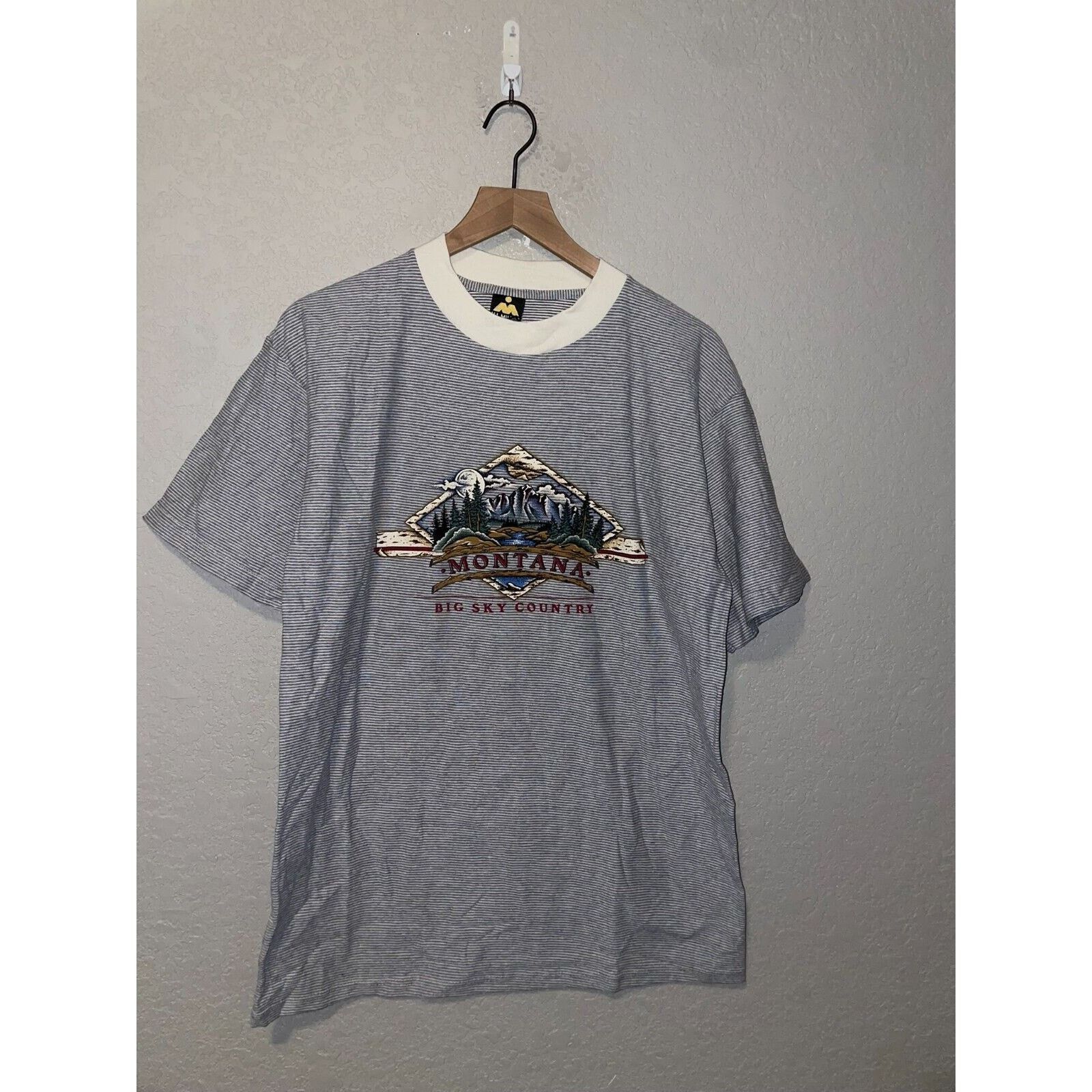 Vintage 90s Vintage MT Montana Last Best Place Shirt Tee VTG L 1990s Size US L / EU 52-54 / 3 - 1 Thumbnail
