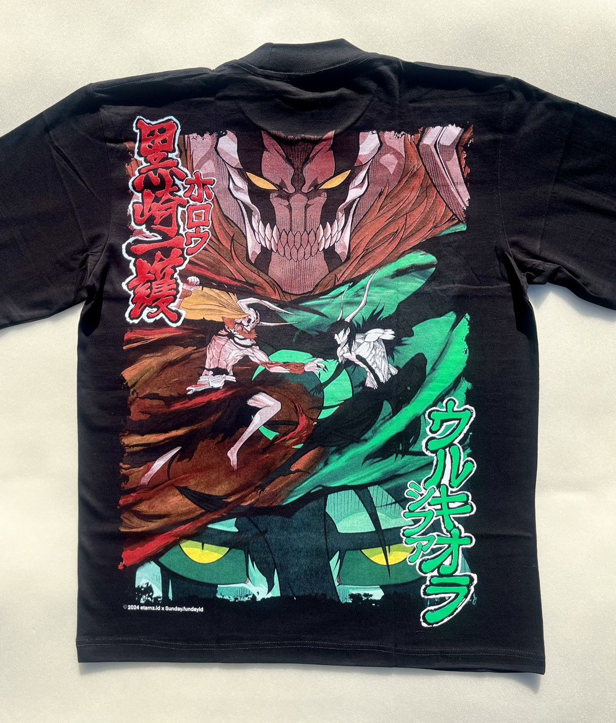 Anime × Handmade Bleach Ichigo vs. Ulquiorra heavy cotton tee Size US L / EU 52-54 / 3 - 3 Thumbnail