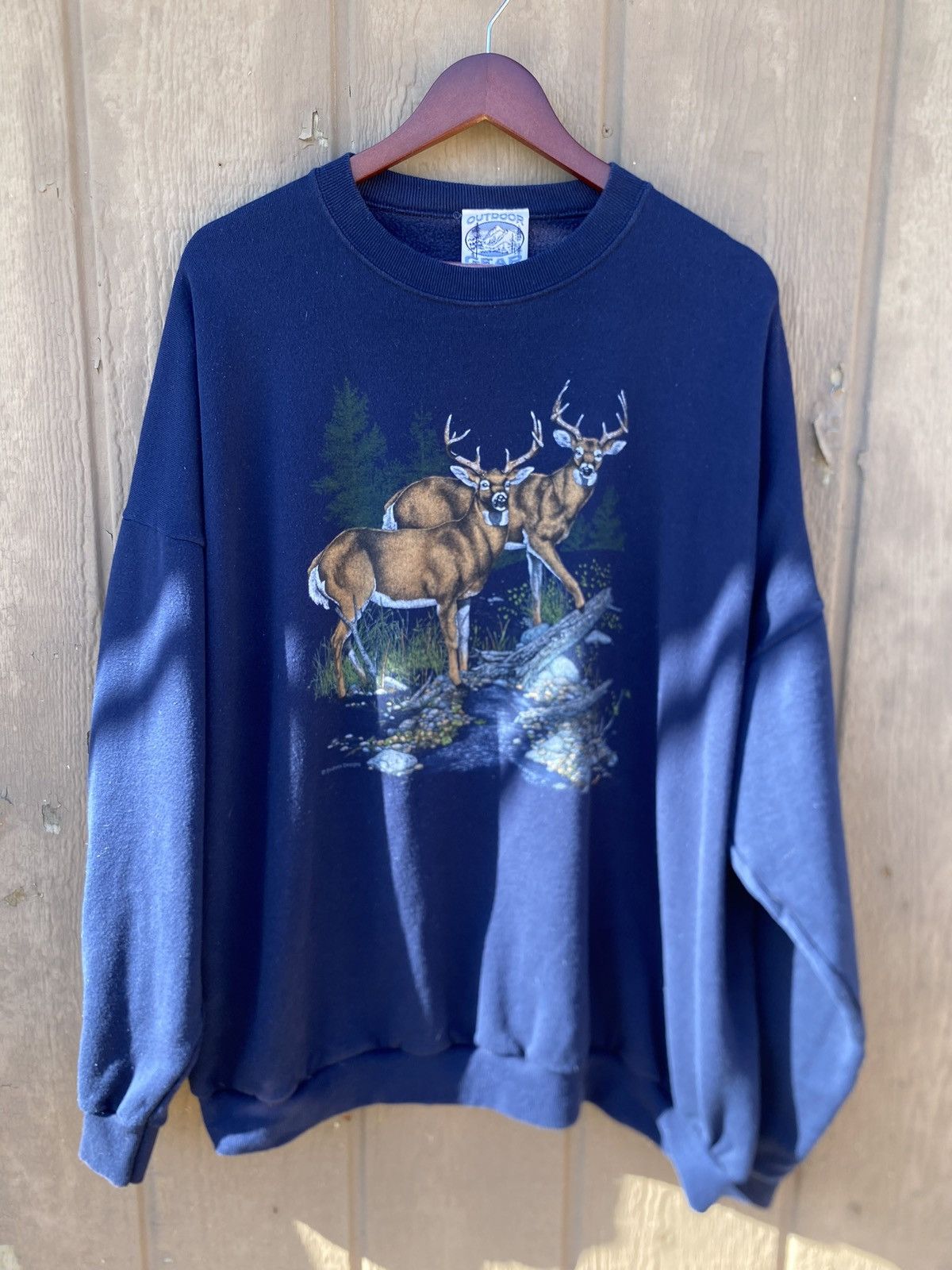 Other Vintage 90s nature deer outdoor crewneck blue XXXL Size US XXL / EU 58 / 5 - 1 Thumbnail