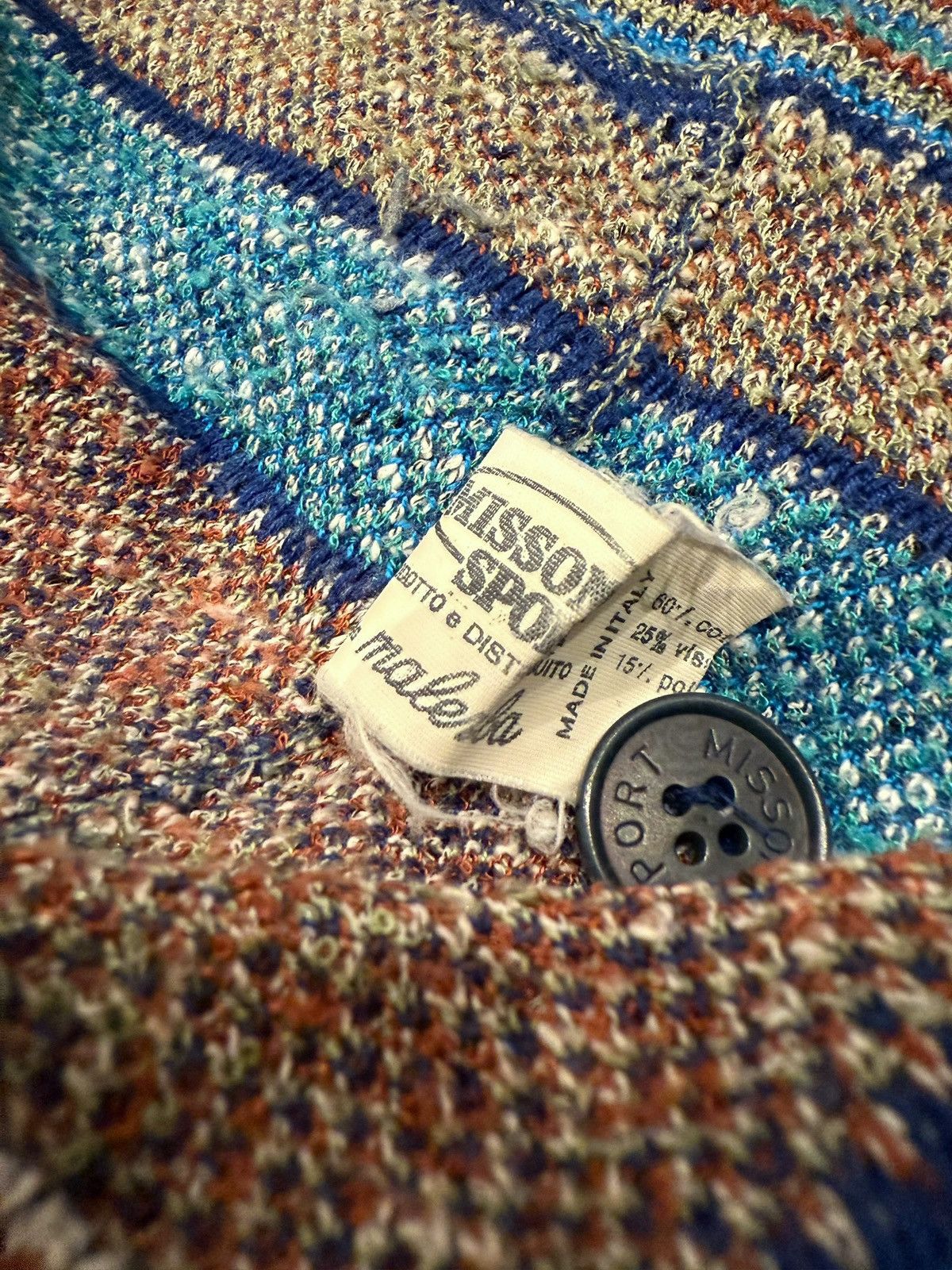 Missoni Missoni sport vintage sweat cardigan Size US L / EU 52-54 / 3 - 6 Thumbnail