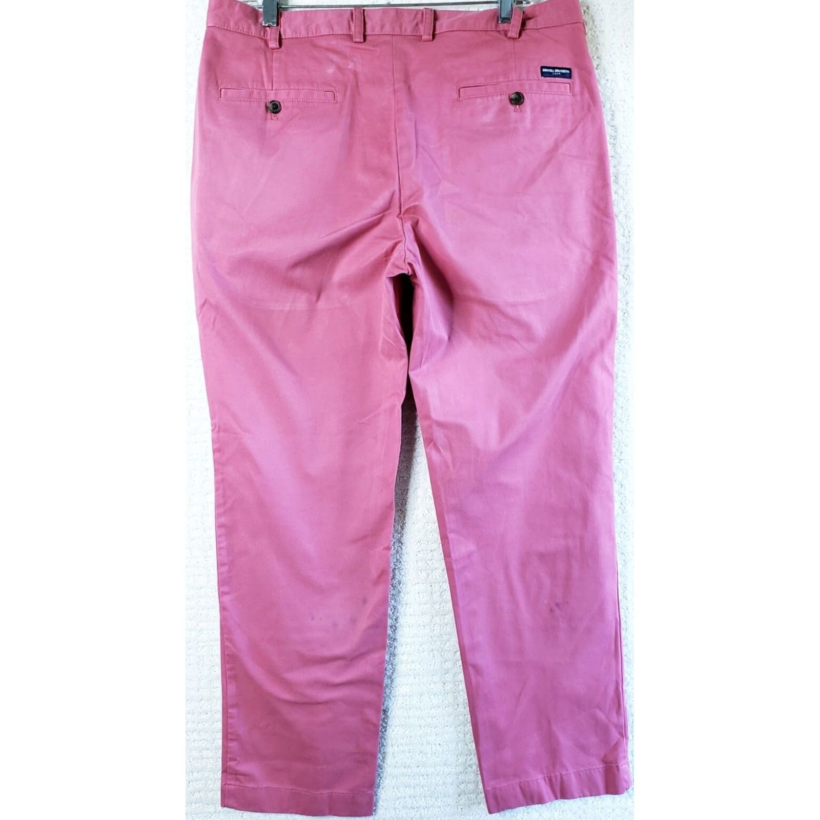 Brooks Brothers Brooks Brothers Clark Advantage Chino Pants 35 x 30 Red Shirt (Chino) Mens Regular Straight 35 in Pink/Red Size US 35 - 5 Thumbnail