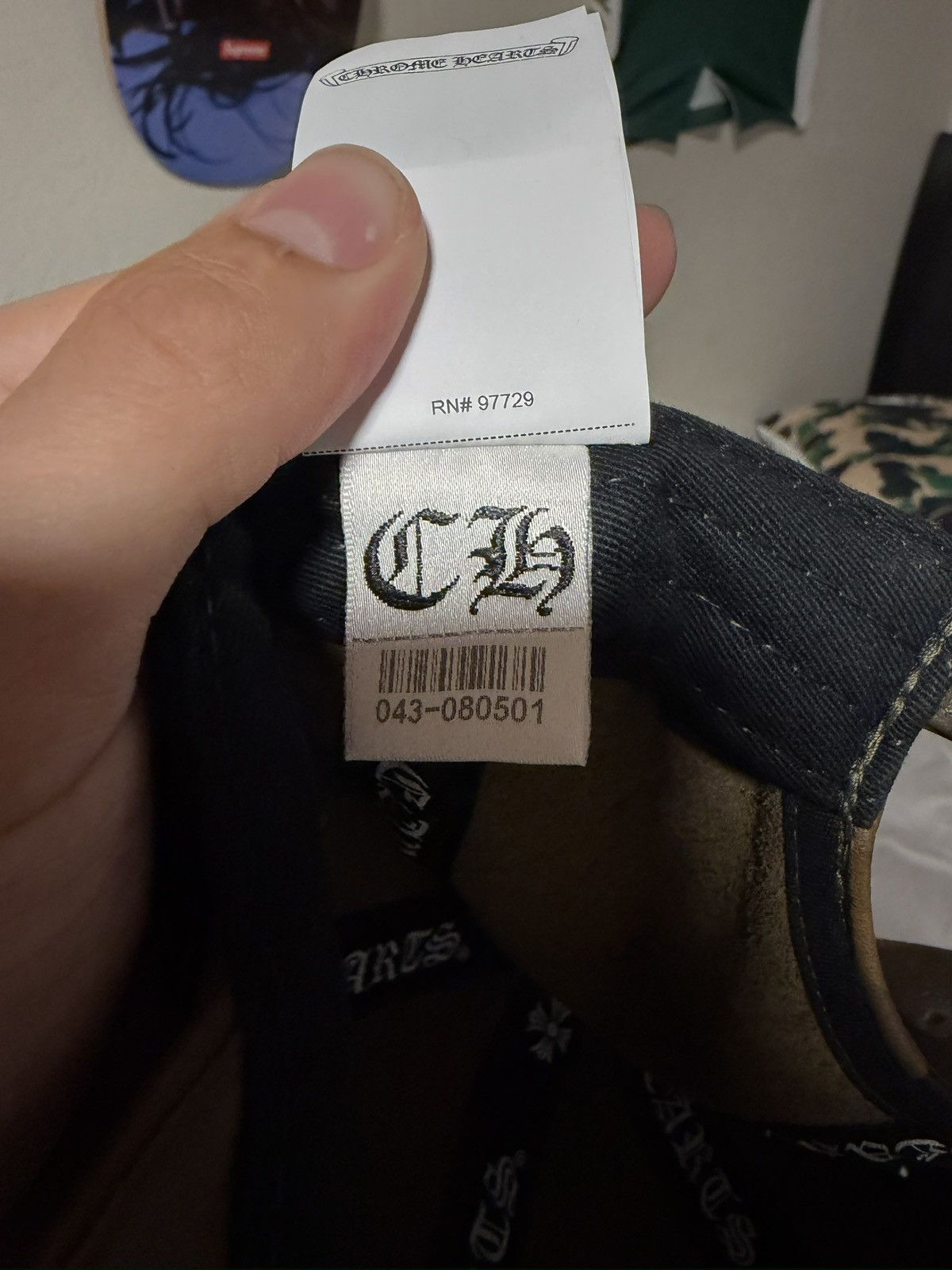 Chrome Hearts CHROME HEART Camo Leather Star Patch Hat BROWN ORANGE Size ONE SIZE - 6 Thumbnail