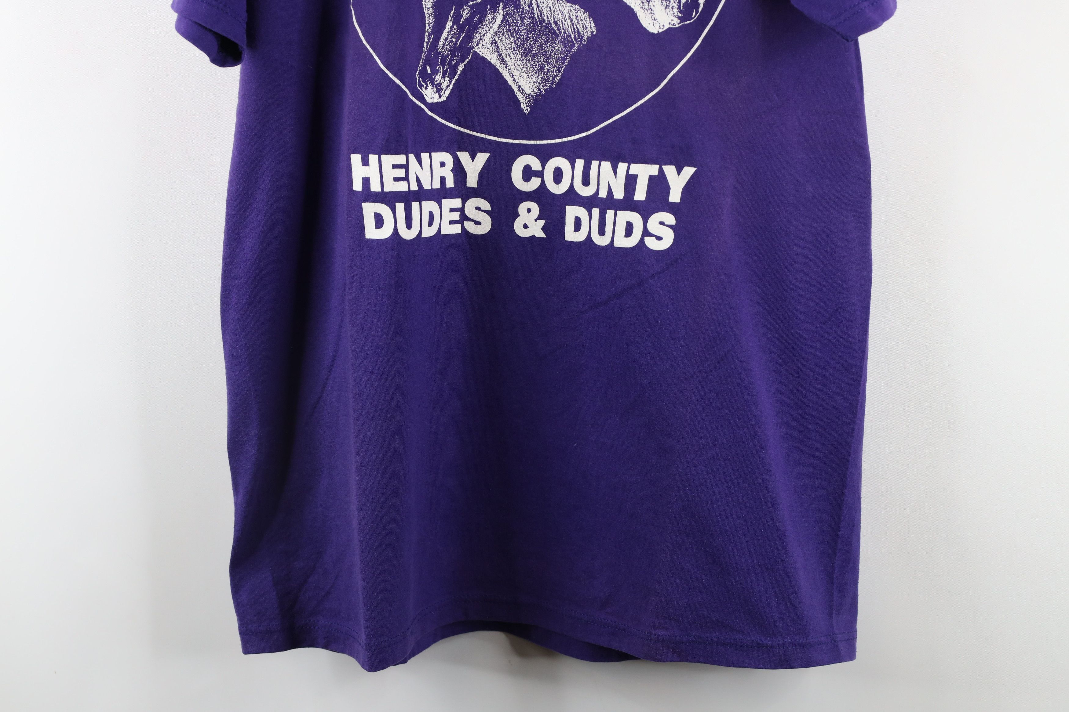 Vintage Vintage 90s Streetwear County Dudes & Duds Horse T-Shirt USA Size US L / EU 52-54 / 3 - 3 Thumbnail