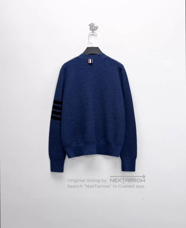 Thom Browne Thom Browne Navy and black striped knitted cardigan jacket Size US S / EU 44-46 / 1 - 2 Thumbnail