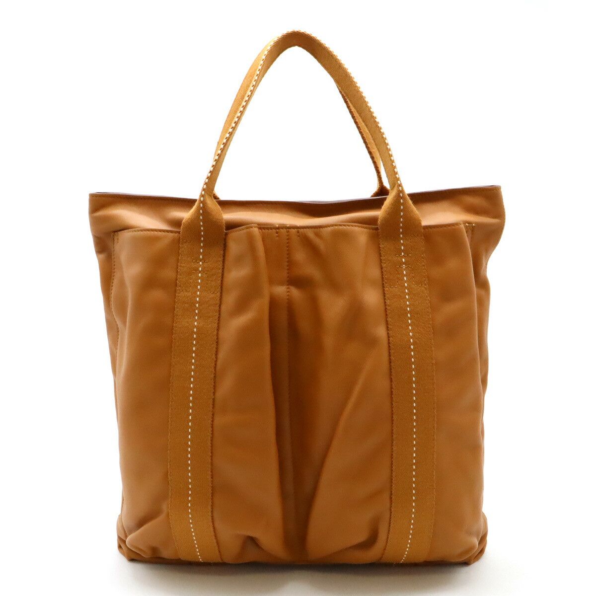 Hermes Hermes Hermes Leather Caravan Vertical MM Tote Bag Leather Tote Bag in Very Good Condition Size ONE SIZE - 1 Thumbnail