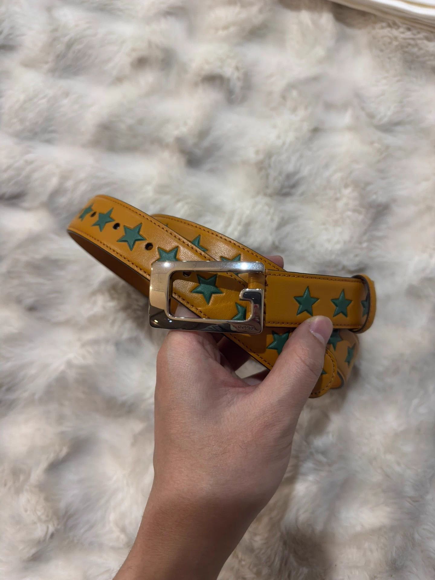 Gucci Gucci Men's Star Belt 105cm Size ONE SIZE - 1 Thumbnail