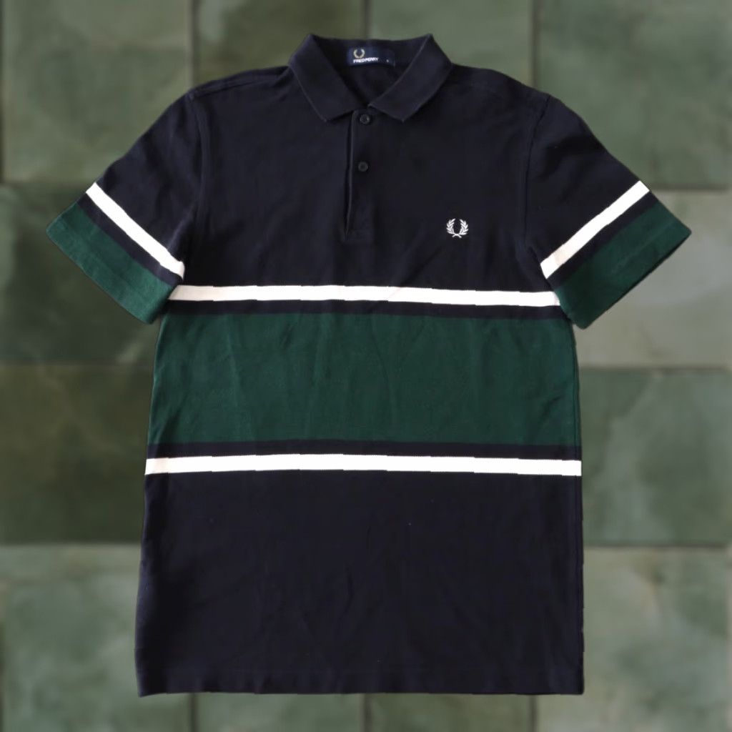 Fred Perry FRED PERRY POLO SHIRT MENS REGULAR FIT SHORT SLEEVE M5578 STRIPE Small Multicolor Polo Shirt Mens Small Striped Short Sleeve Polo shirt Size US S / EU 44-46 / 1 - 1 Thumbnail