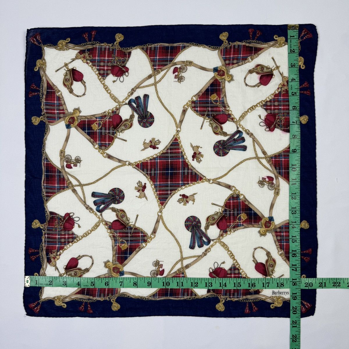 Burberry Vintage Burberrys Handkerchief, Pocket Square, Neck Scarf Size ONE SIZE - 7 Thumbnail
