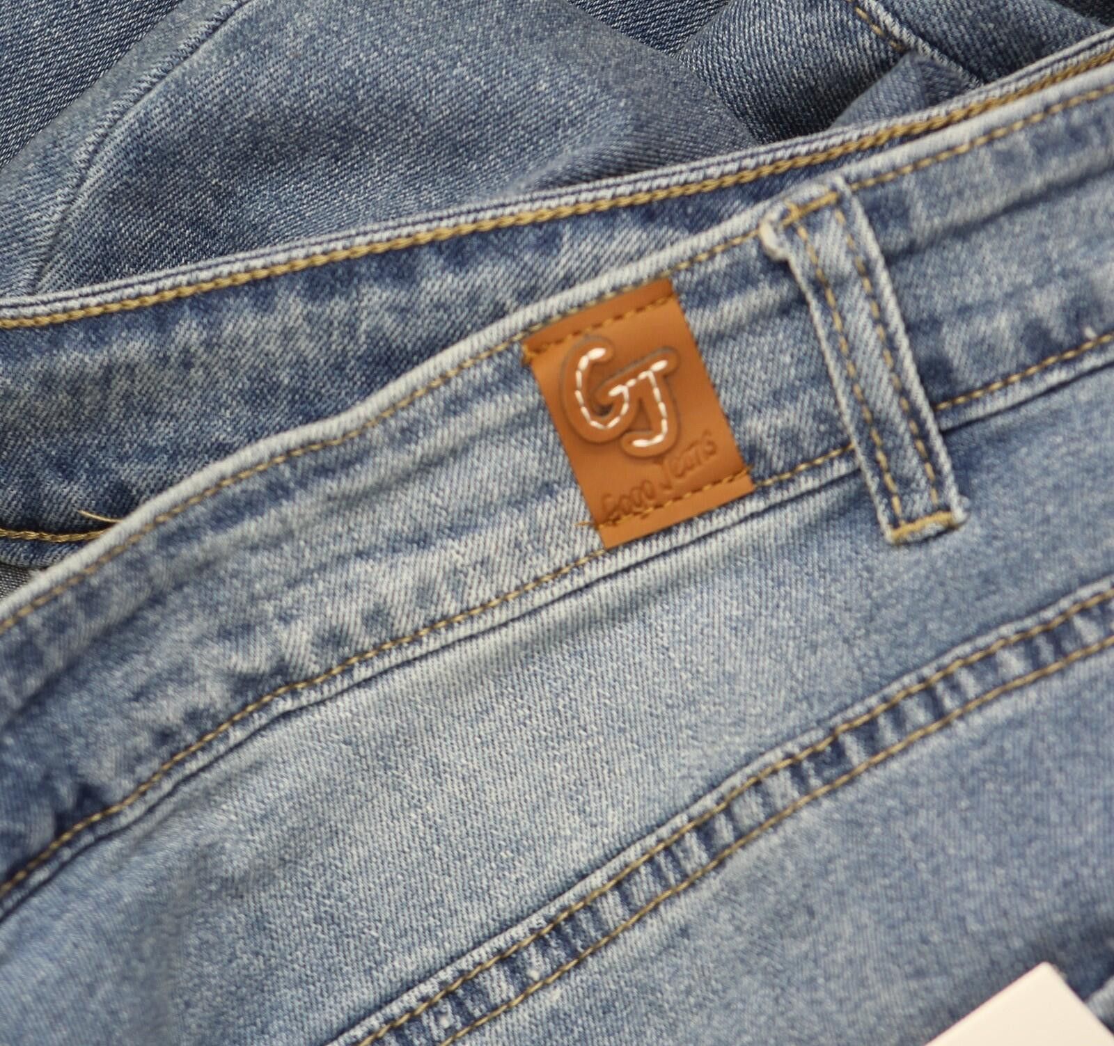 Other Nwt Gogo Jeans Frayed Jeans Medium White Wash Blue 20w Size 42" / US 20 - 7 Thumbnail