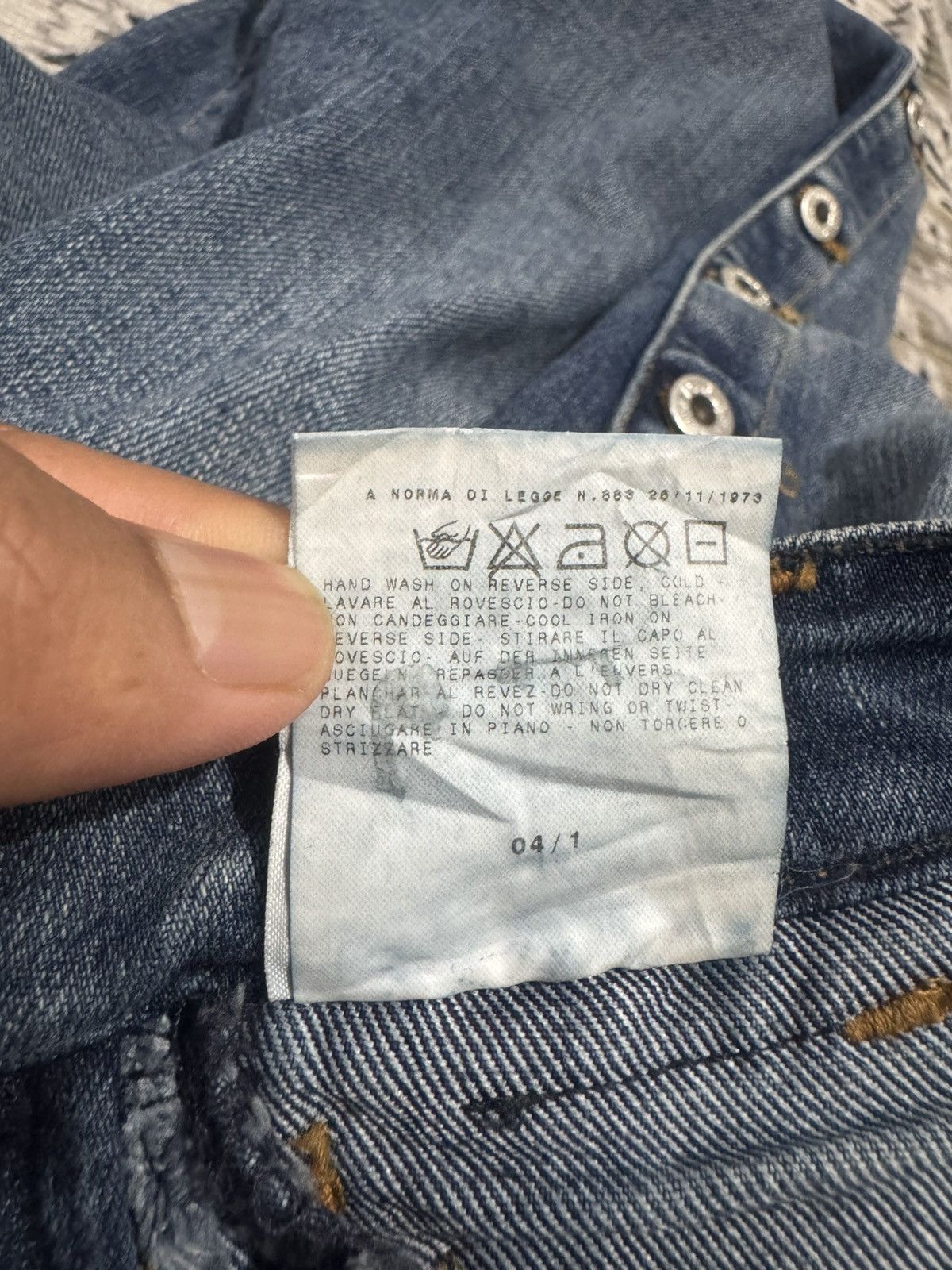 Dolce & Gabbana Y2K 2005 Dolce & Gabbana Side Button Denim Size 29" - 11 Thumbnail