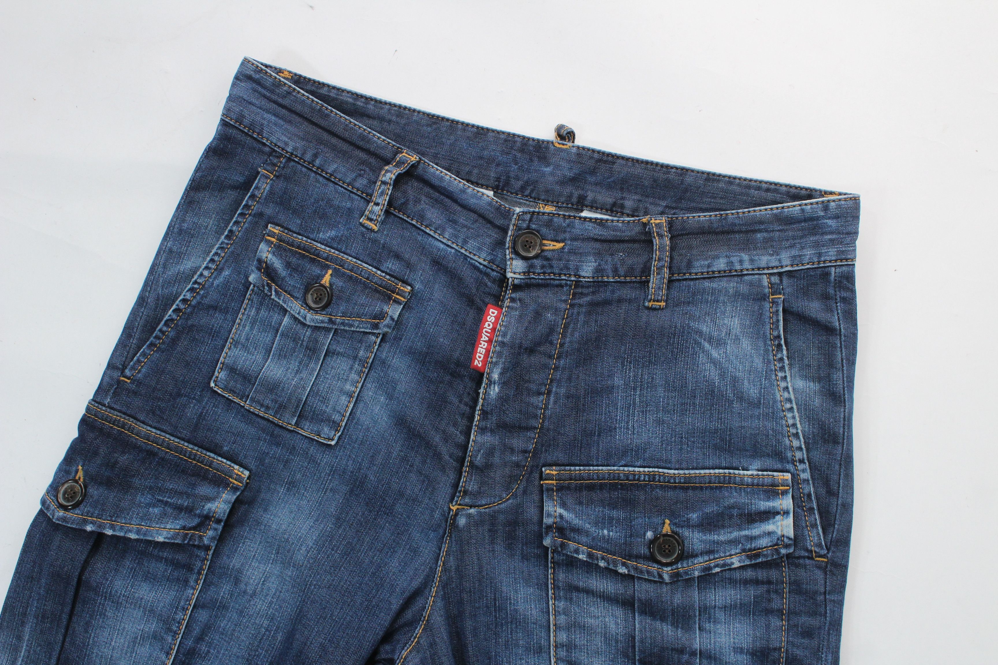 Dsquared2 Dsquared2 Blue Utility Cargo Denim Jeans IT 46 / US 30 / S Size US 30 / EU 46 - 2 Thumbnail