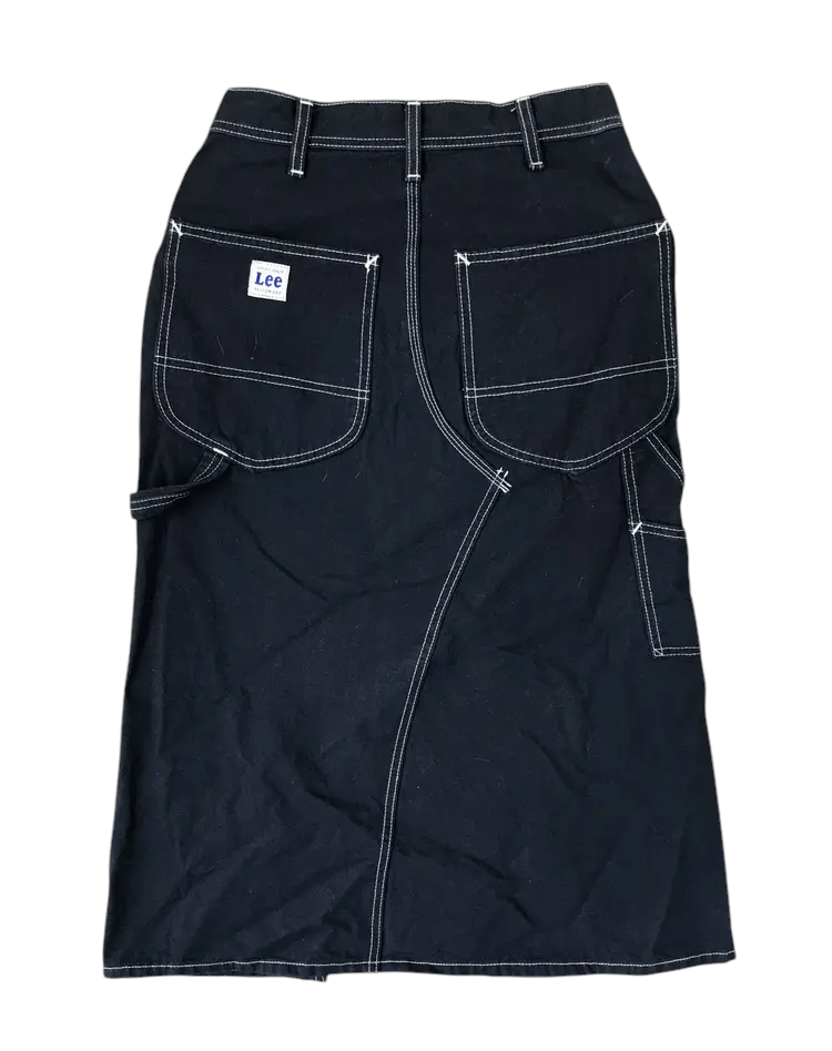 Lee Vintage LEE Denim Skirt Size 26" / US 2 / IT 38 - 2 Thumbnail