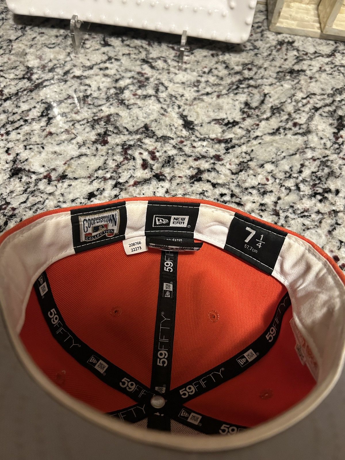 New Era Boston RedSoxs New Era Hat Orange Size ONE SIZE - 6 Thumbnail