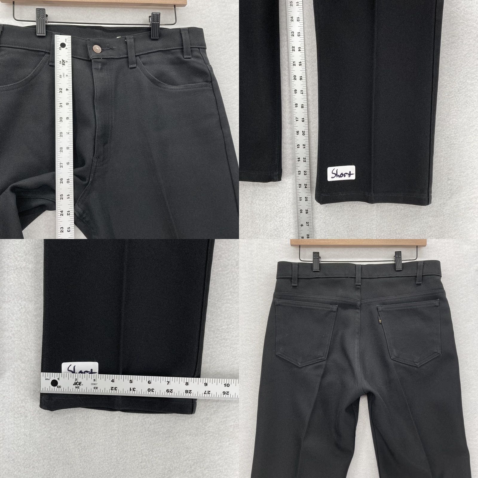Levi's VINTAGE Levi's Pants Mens 34x25 Black Twill Zip Fly Dacron Polyester Pants Size US 34 / EU 50 - 8 Thumbnail