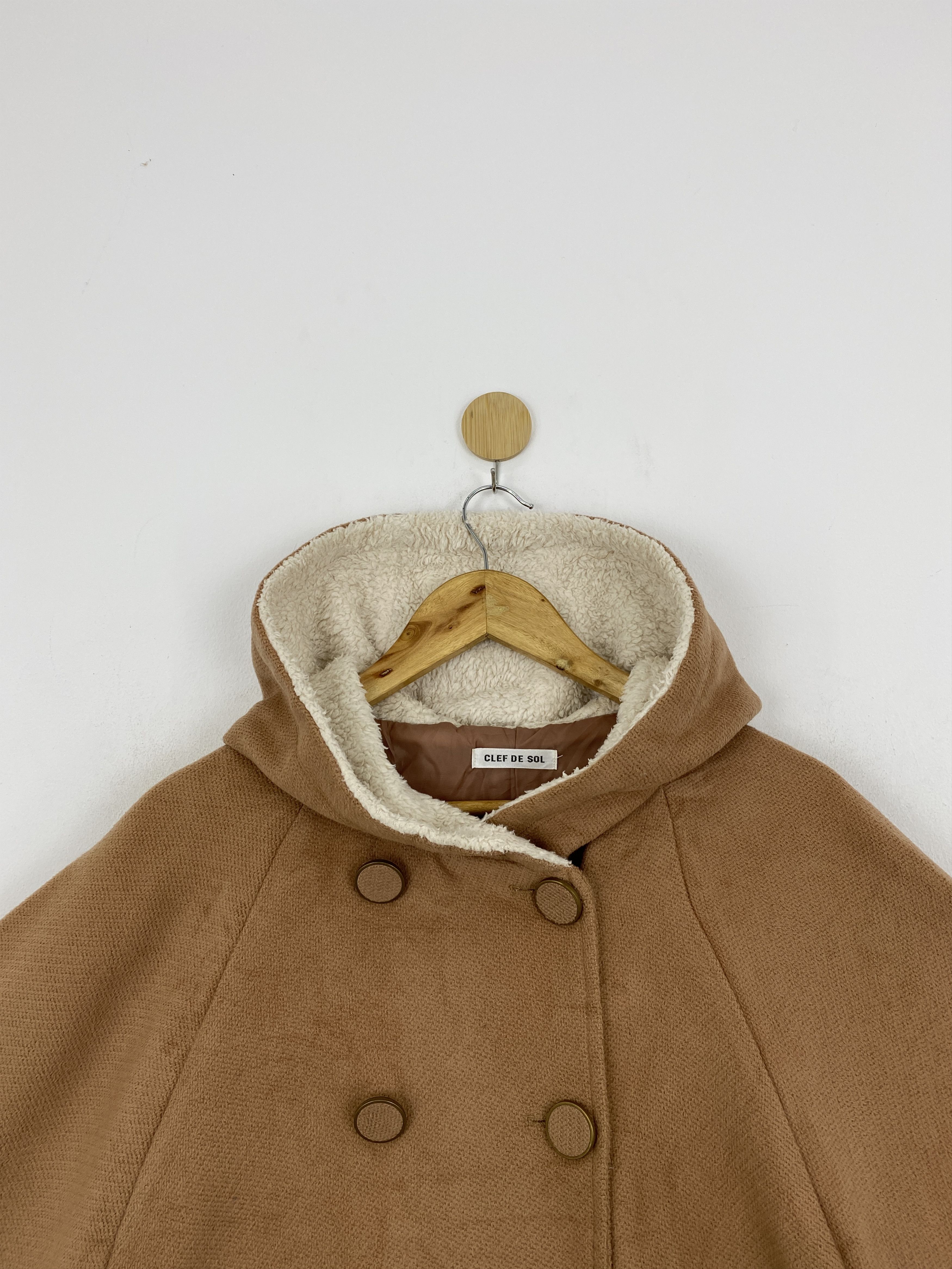 Cloak Vintage Japanese Brand Brown Cloaks and Capes Hooded JA0109 Size US L / EU 52-54 / 3 - 3 Thumbnail