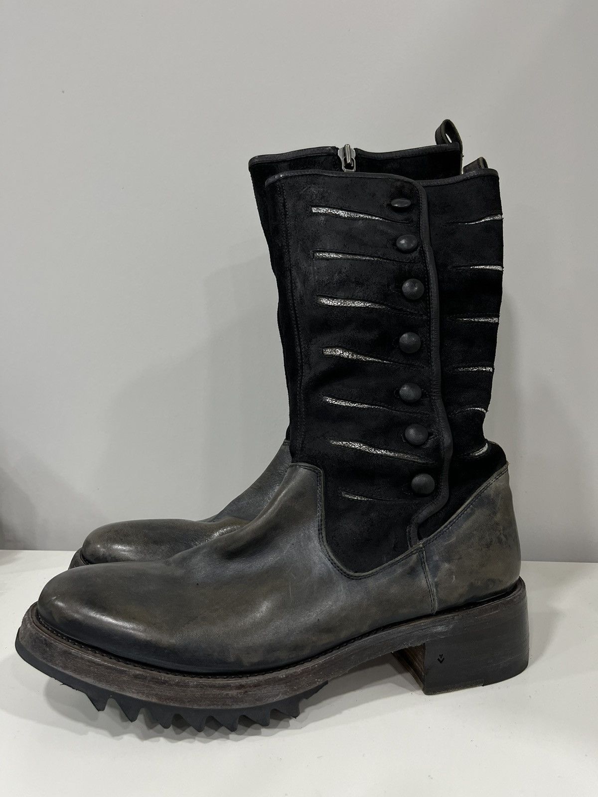 John Varvatos Thayer Tall Button Boot. Size 8.5 EU 41.5 Size US 8.5 / EU 41-42 - 12 Thumbnail