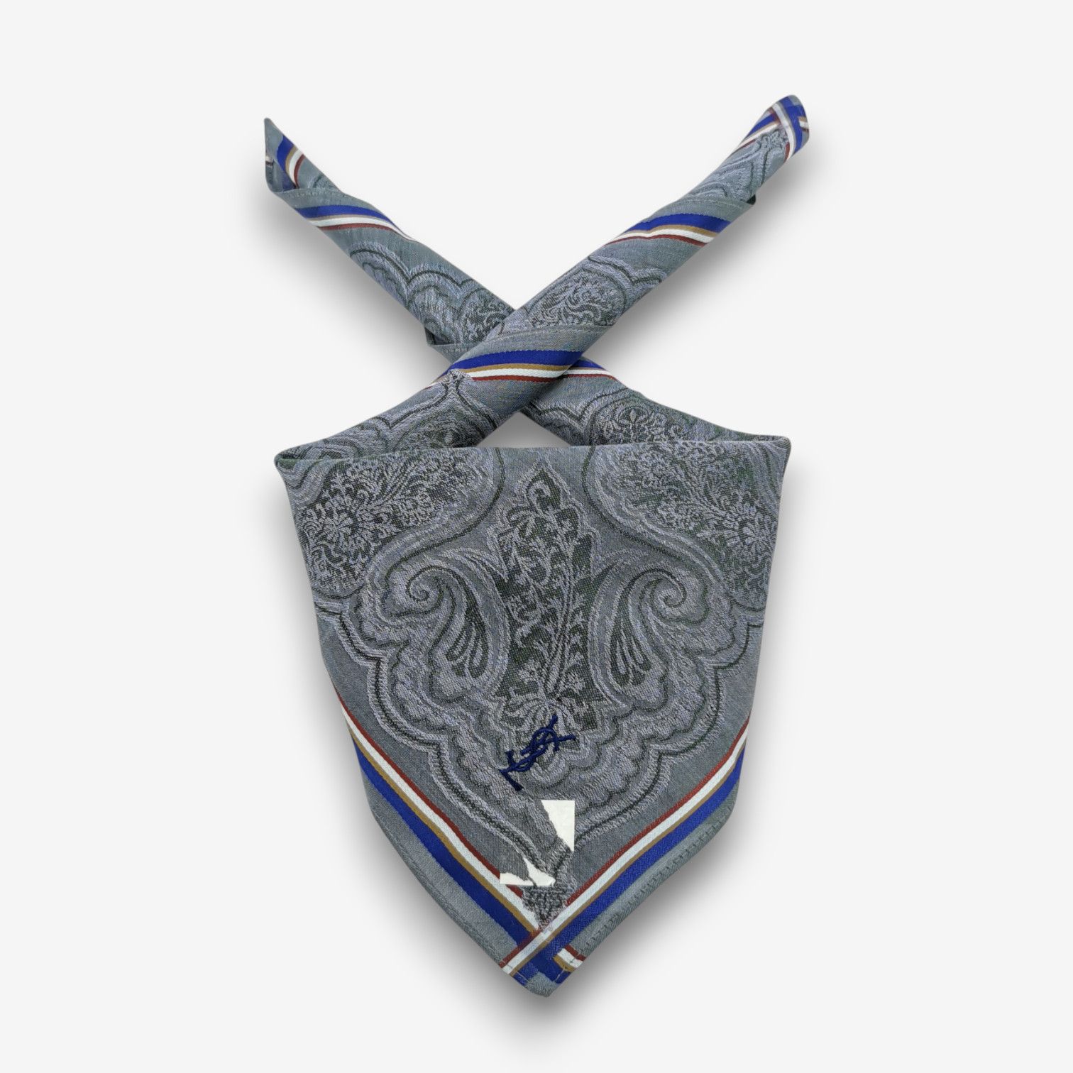 Japanese Brand Vintage Yves Saint Laurent Handkerchief Pocketsquare Bandana Size ONE SIZE - 1 Thumbnail