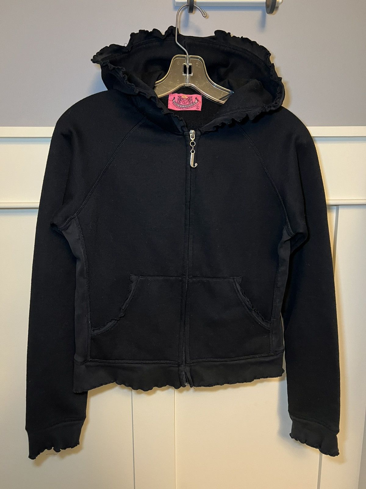 Juicy Couture Vintage Juicy Couture ruffle trim cherry print zip-up hoodie Size L / US 10 / IT 46 - 2 Thumbnail