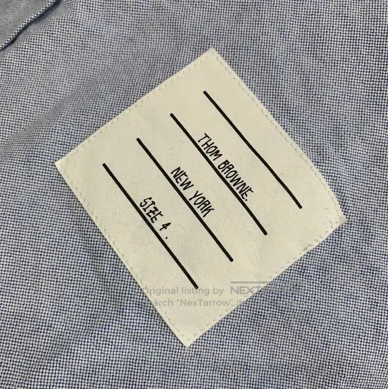Thom Browne Thom Browne Sky Blue Long Sleeve Shirt . Size US XXL / EU 58 / 5 - 4 Thumbnail