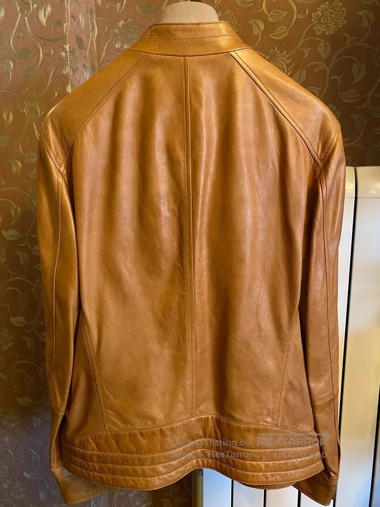 Brunello Cucinelli Brown Leather Jacket with Zip Pockets . Size US M / EU 48-50 / 2 - 6 Thumbnail