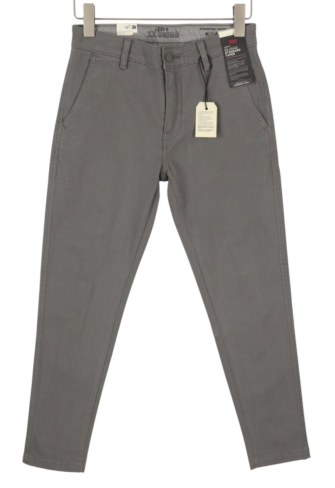 Levi's XX CHINO W28/L32 Grey Taper Stretch Zip Pants 87059 Size US 28 / EU 44 - 2 Thumbnail