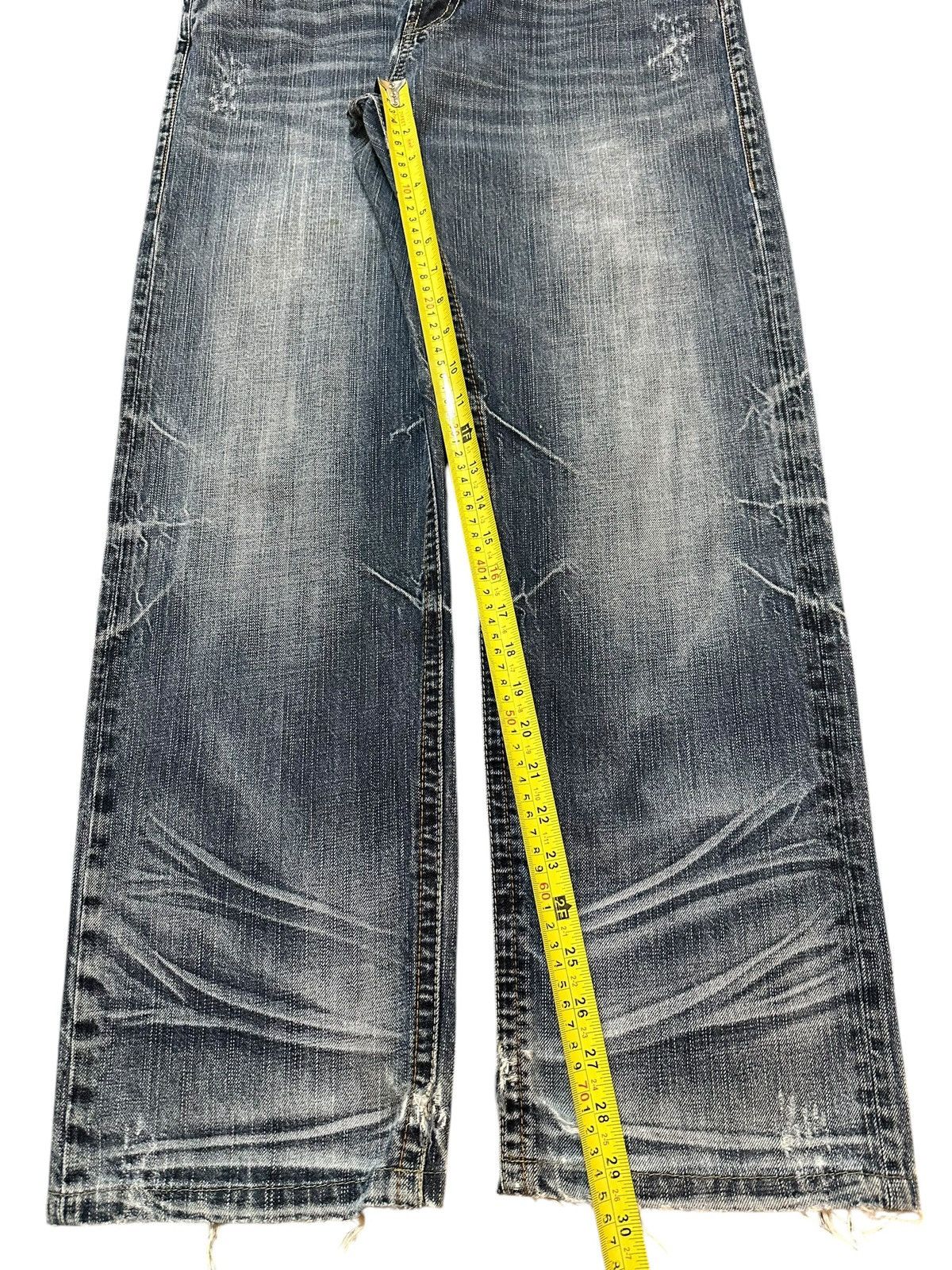 Hysteric Glamour Vintage Japanese Brand Blue Faded Wash Style Loose Jeans Size US 34 / EU 50 - 14 Thumbnail