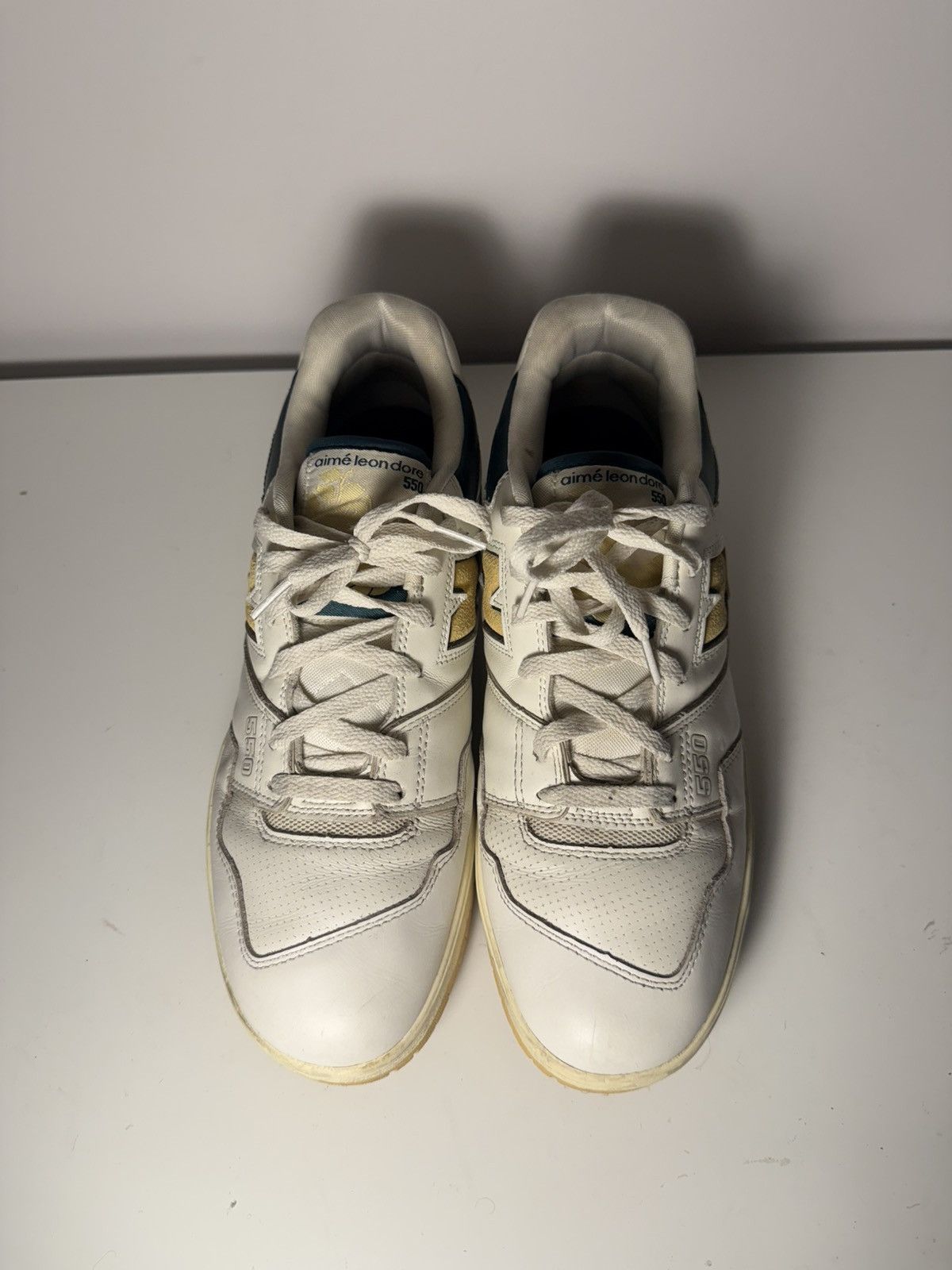 Aime Leon Dore × New Balance Aime Leon Dore New Balance 550. Original. Green/yellow Size US 13 / EU 46 - 2 Thumbnail