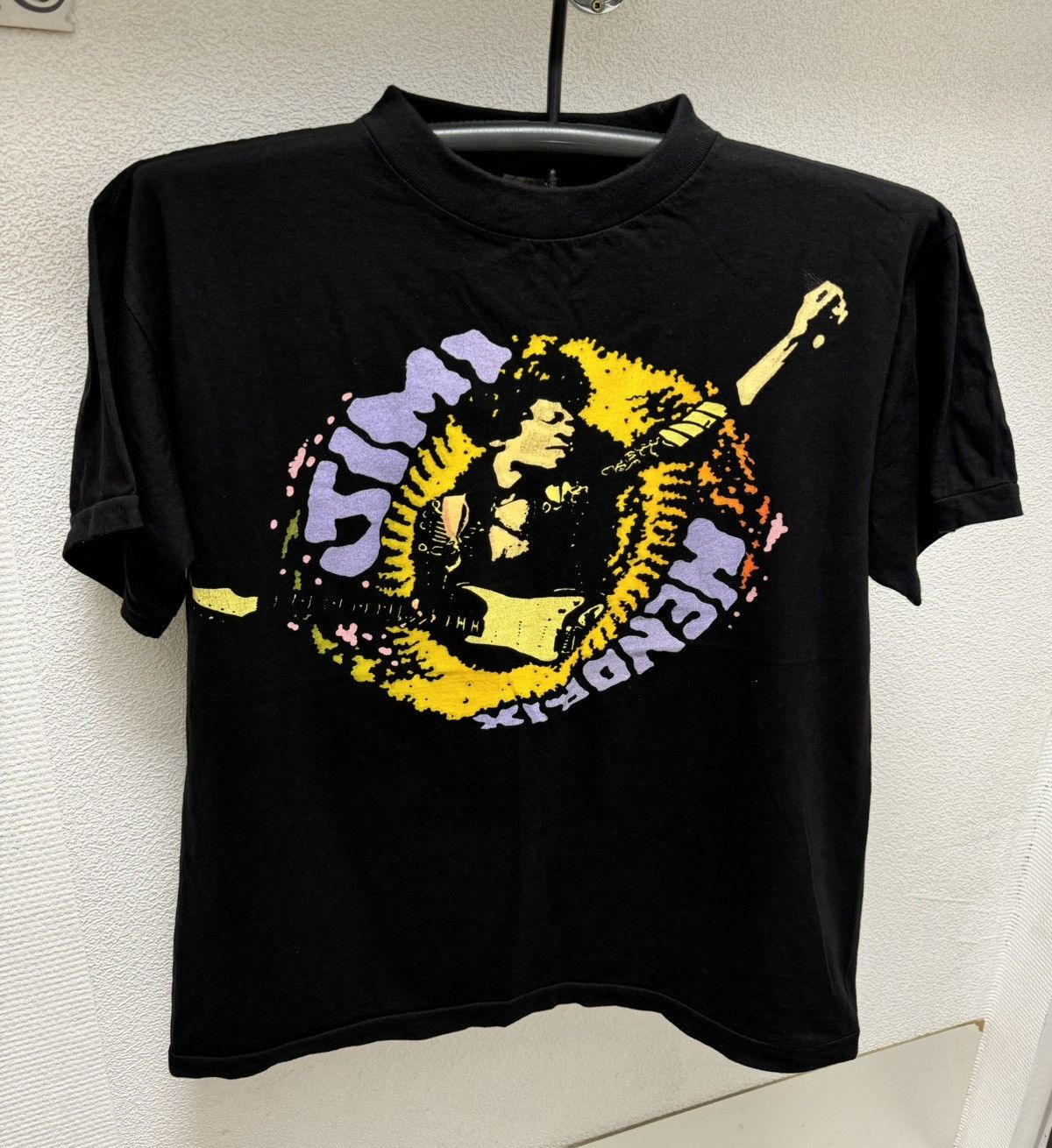 Jimi Hendrix vintage black t-shirt single 1990th L sz rock