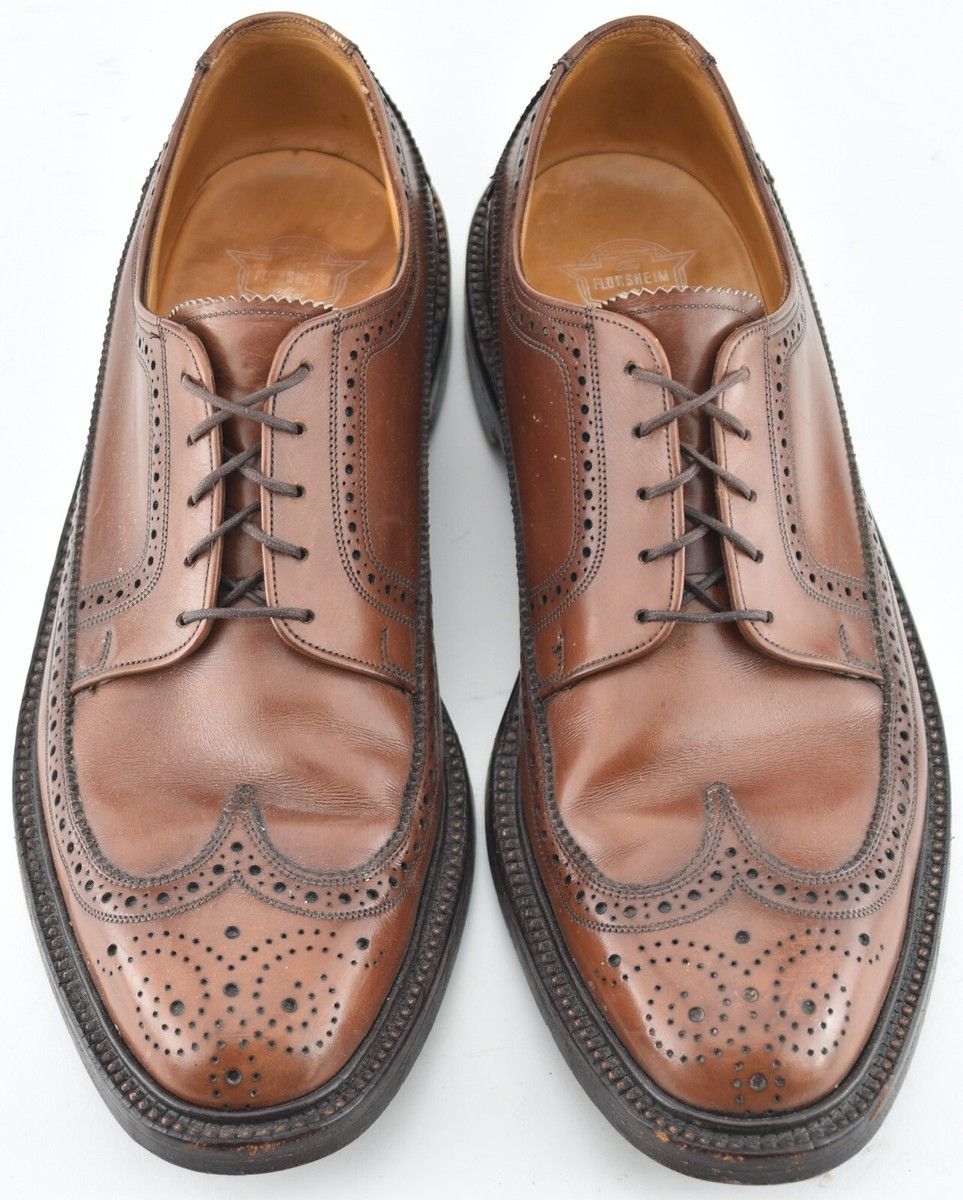 Florsheim 68 VINTAGE FLORSHEIM 8.5A VARSITY Bourbon CALF SHOES 30679 Size US 8.5 / EU 41-42 - 5 Thumbnail