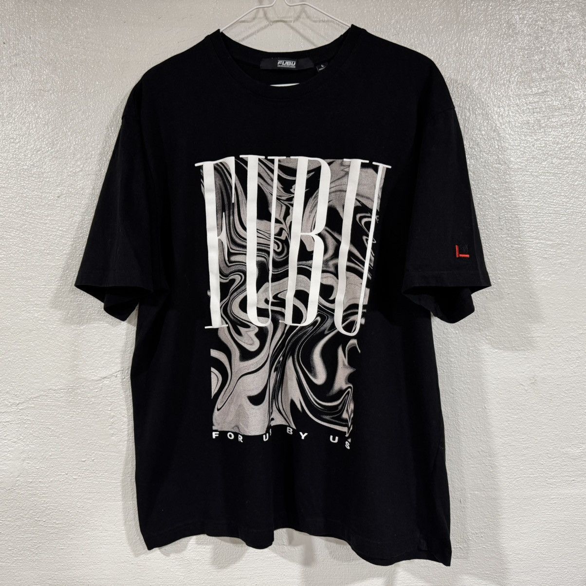 Fubu Vintage Fubu Big Logo For Us By Us Shirt Mens Large Black Size US L / EU 52-54 / 3 - 1 Thumbnail