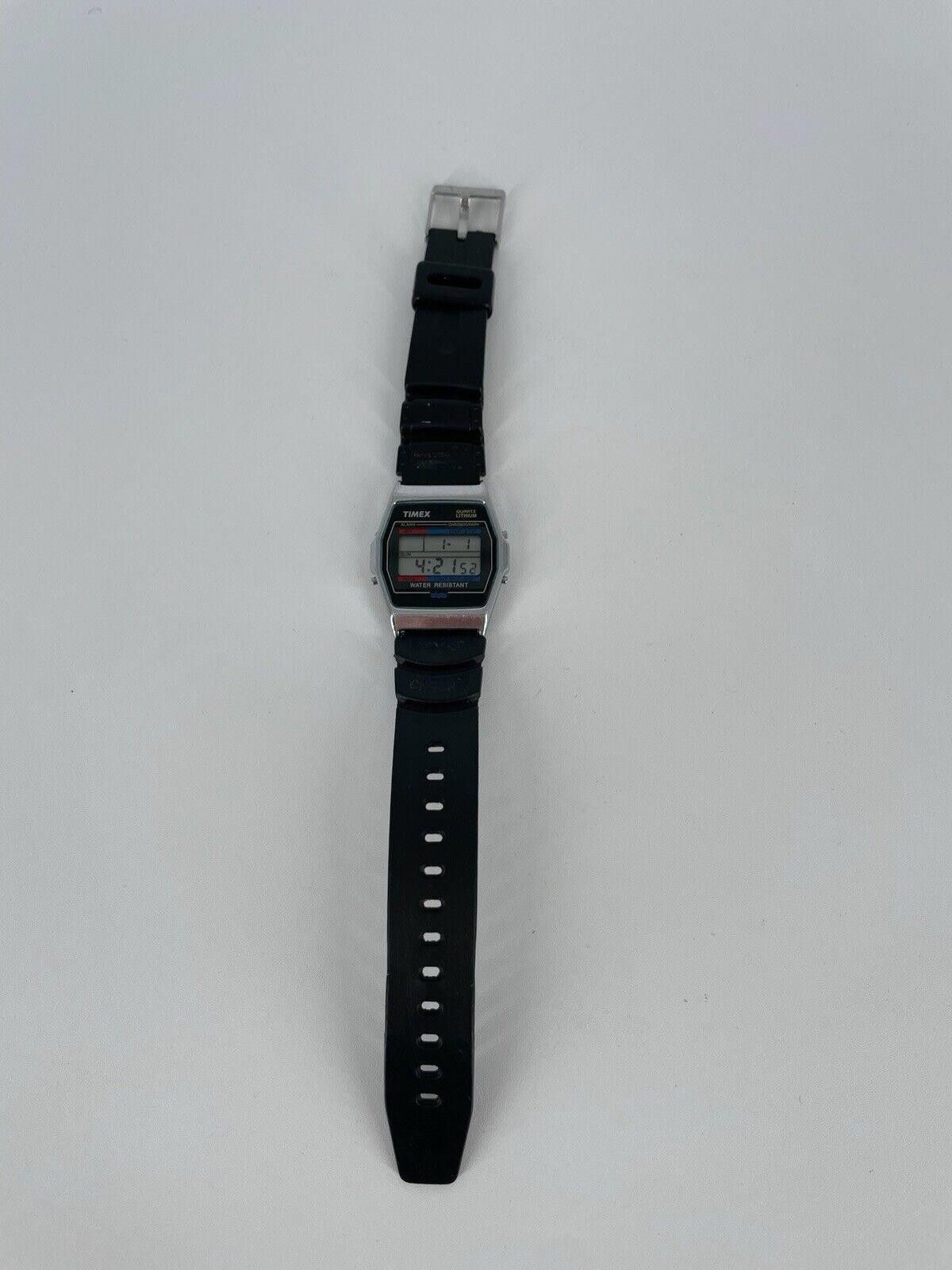 Timex Vintage TIMEX Mens QUARTZ LITHIUM DIGITAL CHRONO ALARM Size ONE SIZE - 3 Thumbnail