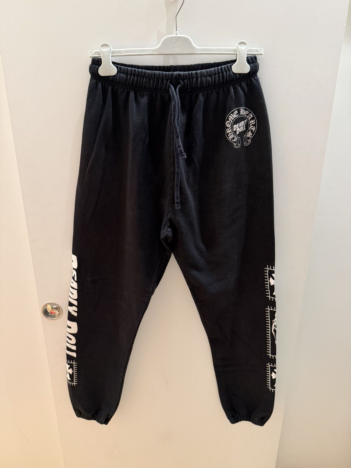Chrome Hearts Deadly Dolls Sweatpants Black Large