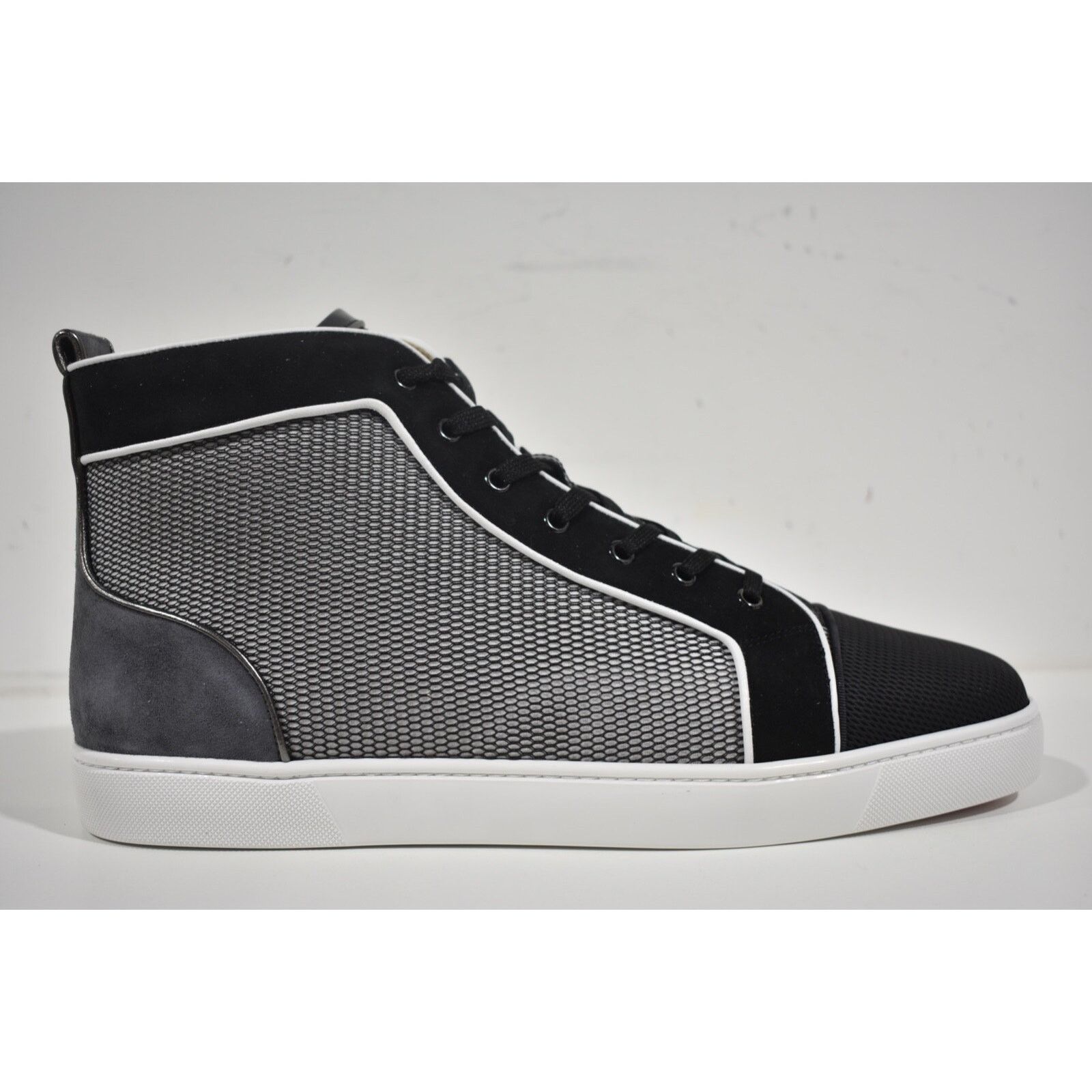 Christian Louboutin Christian Louboutin Louis Orlato Flat Black Grey White Size US 15 / EU 48 - 2 Thumbnail