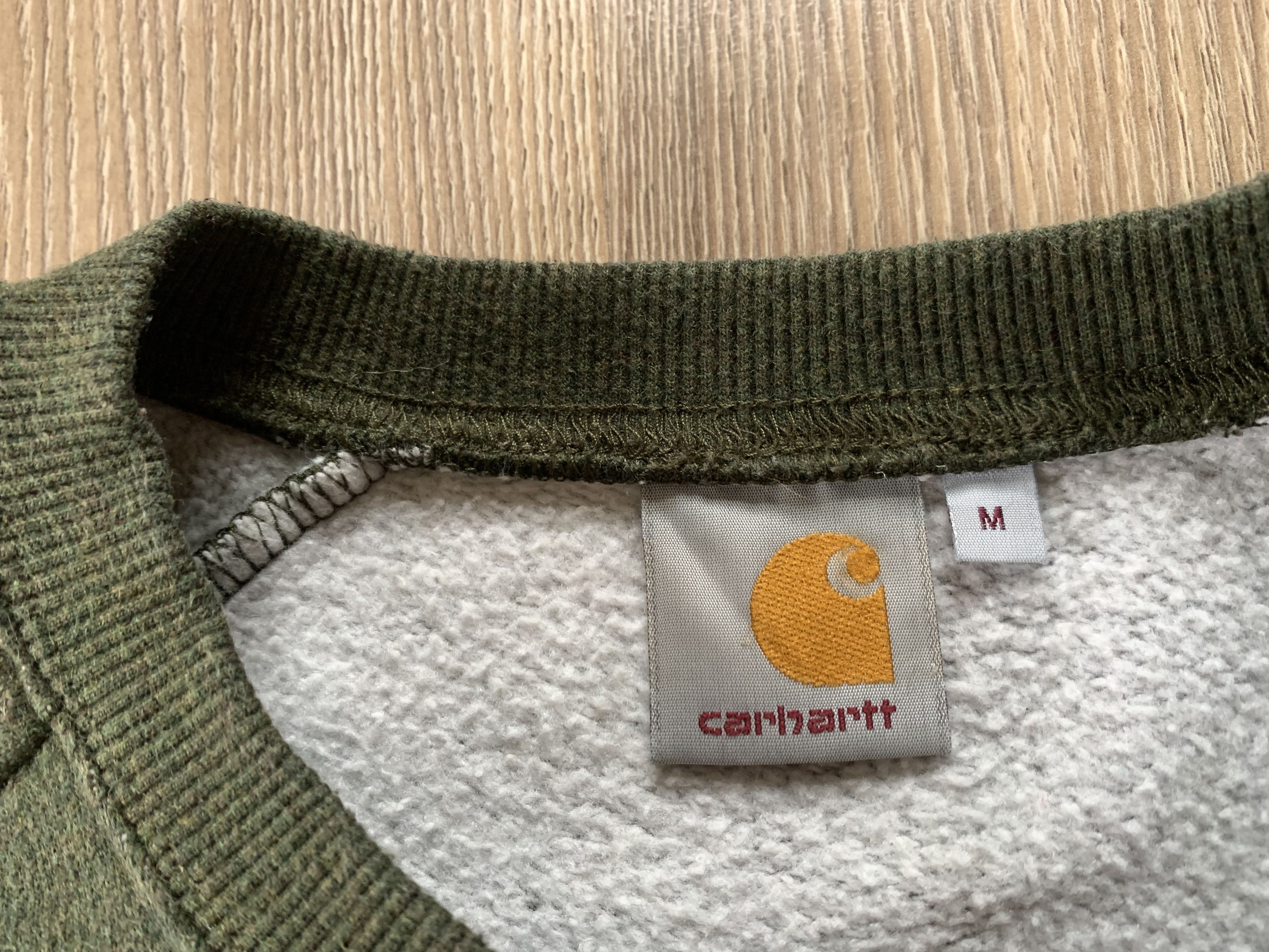 Carhartt × Vintage Carhartt Holbrook Khaki Cotton Sweater Size US M / EU 48-50 / 2 - 8 Thumbnail